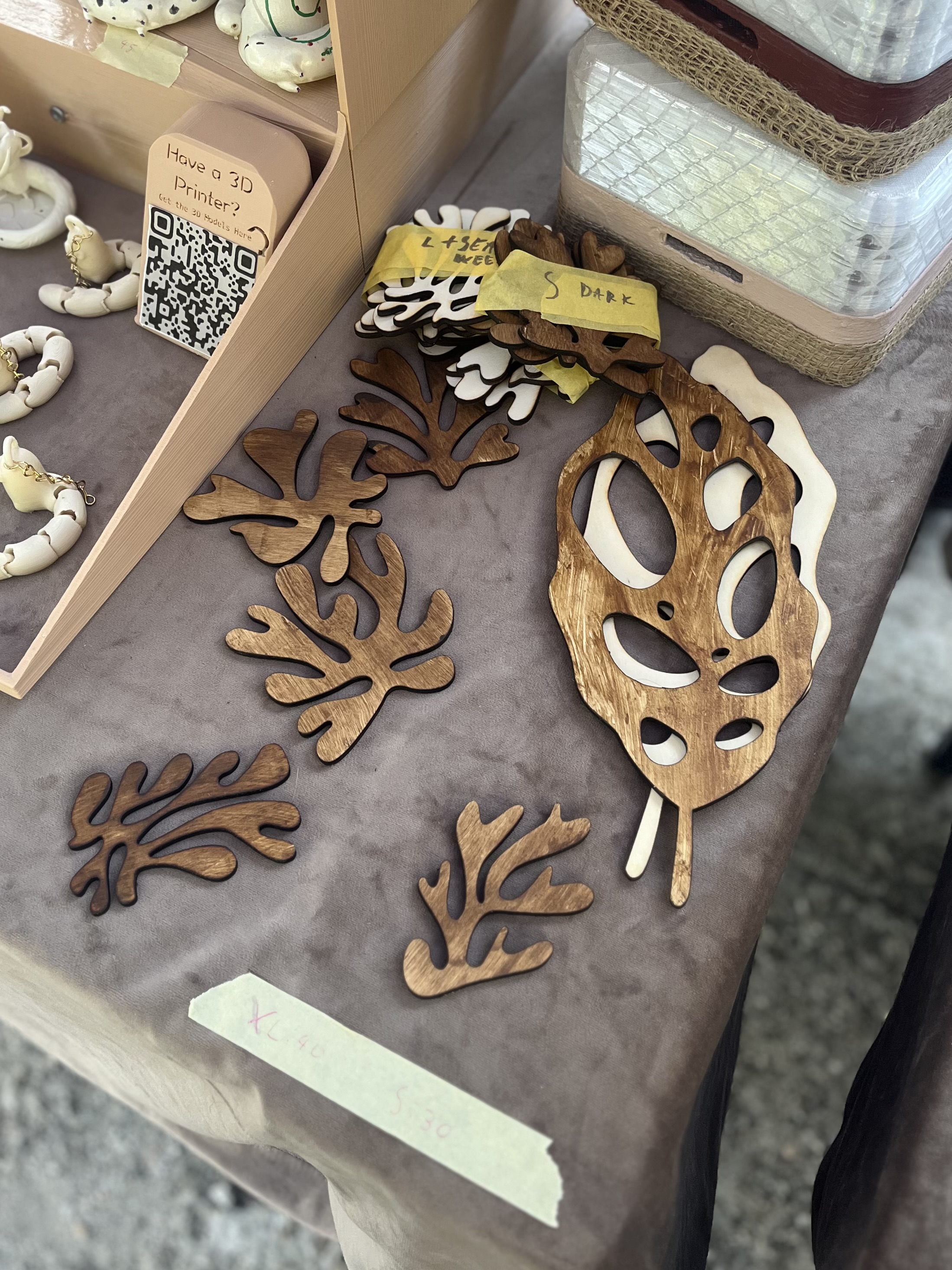 Woden Seaweed & Monsterra Coaster Set, photo 5