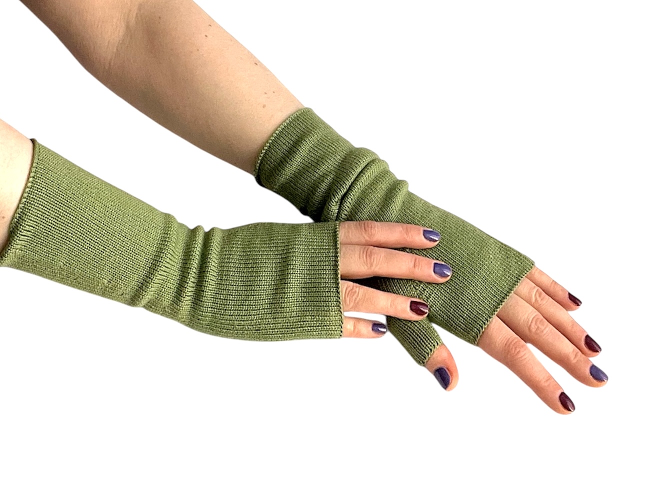 Fingerless gloves unisex, seamless soft & cozy Handmade Wrist Warmers