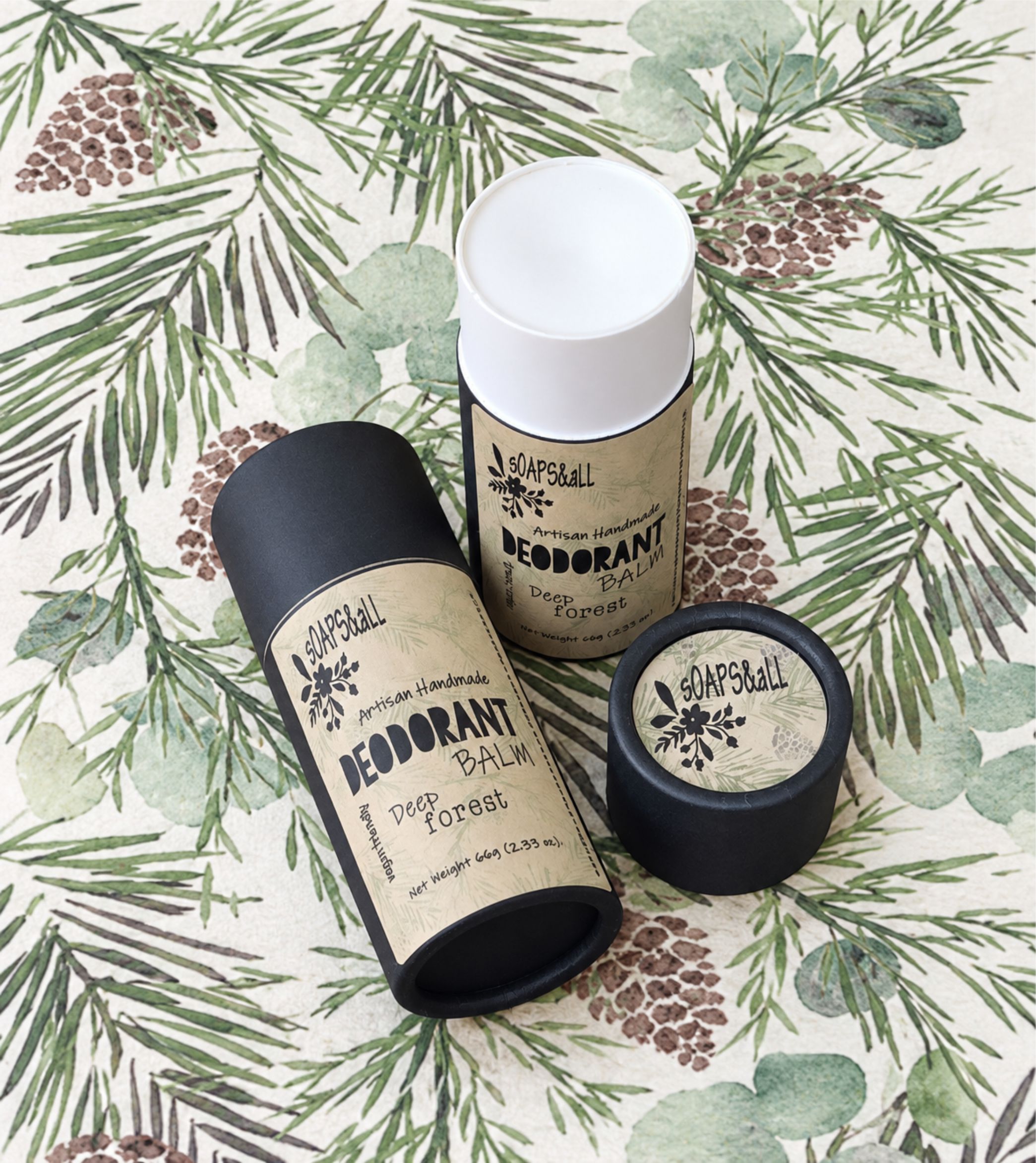 Artisan Deodorant Stick: Grapefruit/ Deep Forest