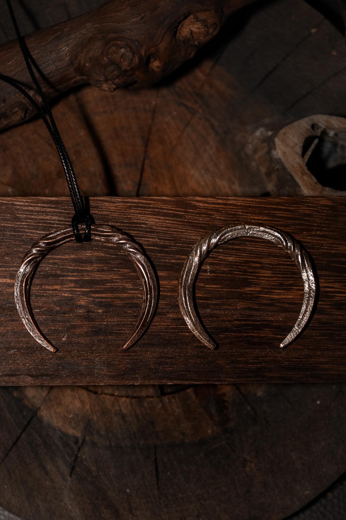 Moon Pendant Bronze Talisman, photo 4