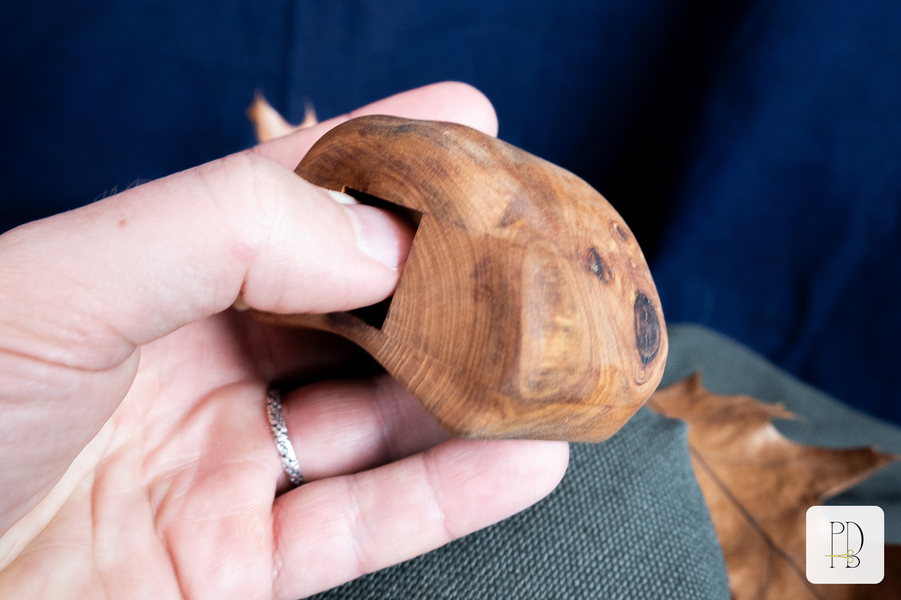 Handmade rustic solid wood box for small rings, jewelry and gifts, photo 2