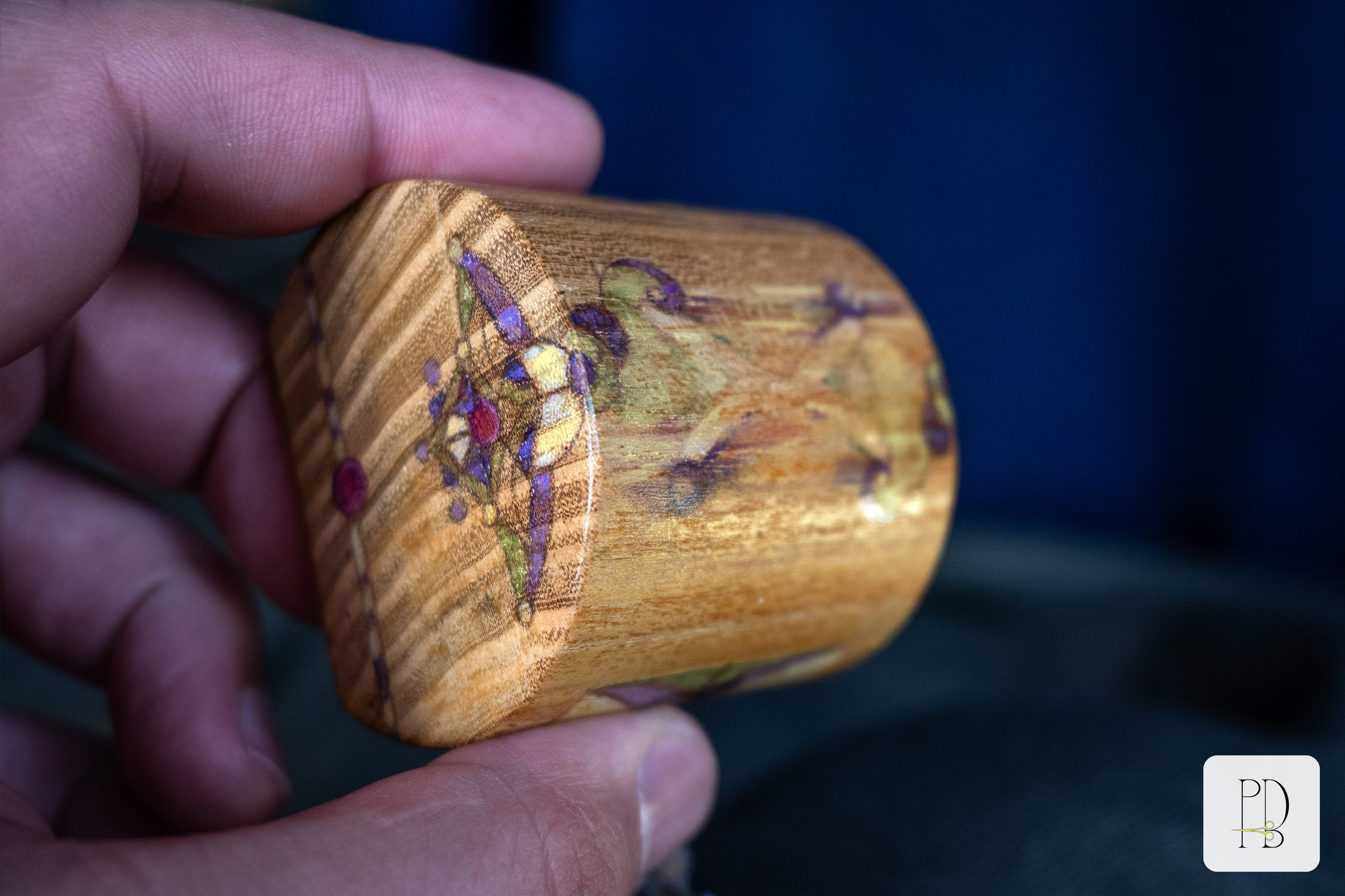 Tiny painted wooden box for all the small things (like your wedding rings)., photo 6
