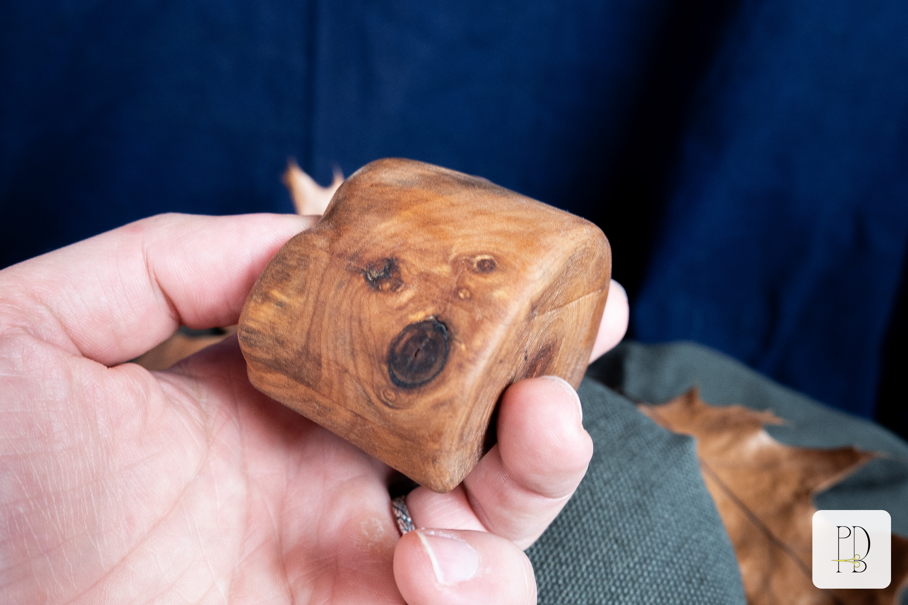 Handmade rustic solid wood box for small rings, jewelry and gifts, photo 4