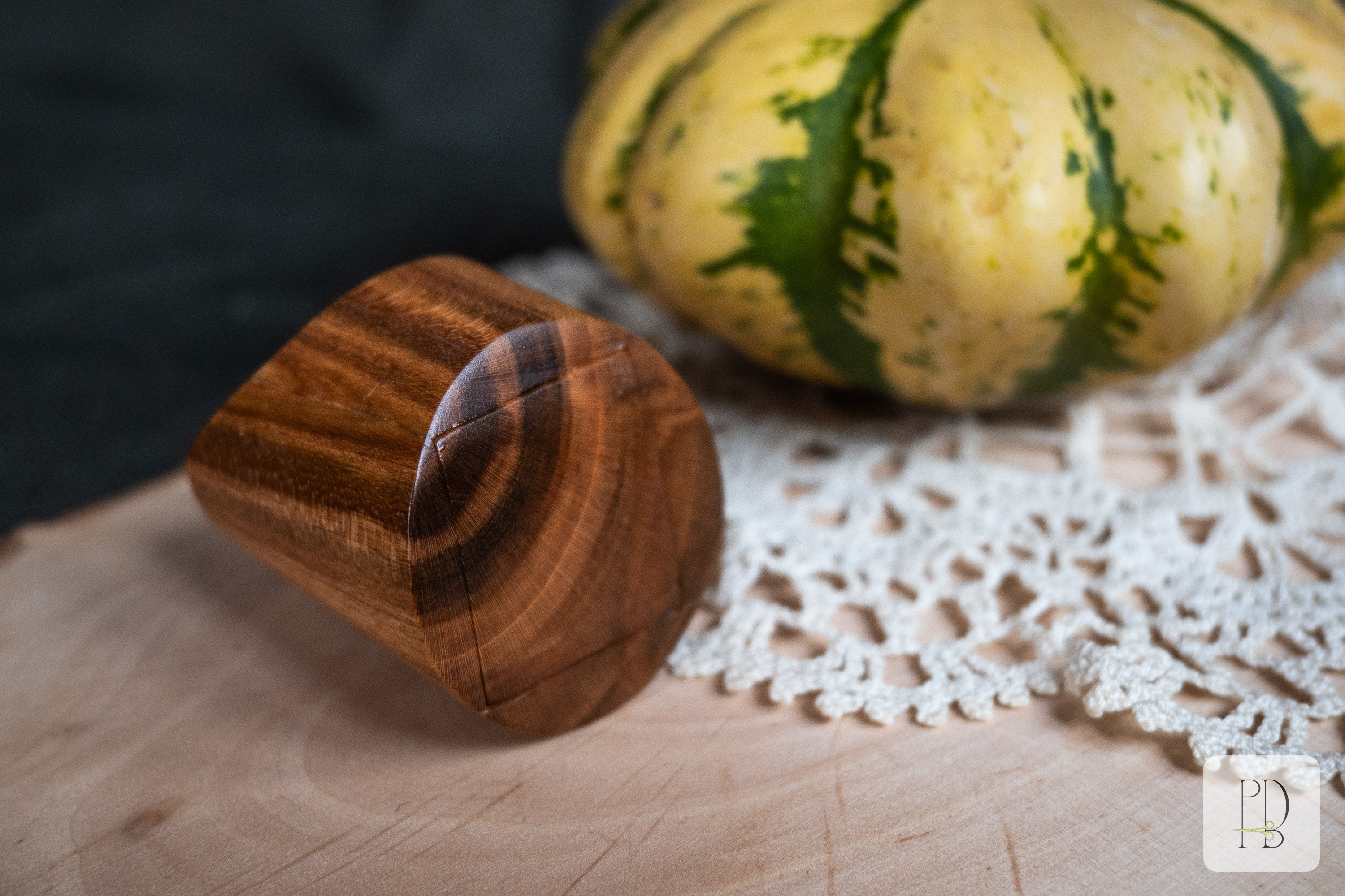 The tiniest handmade natural cherry wood jewelry box you can get, photo 3
