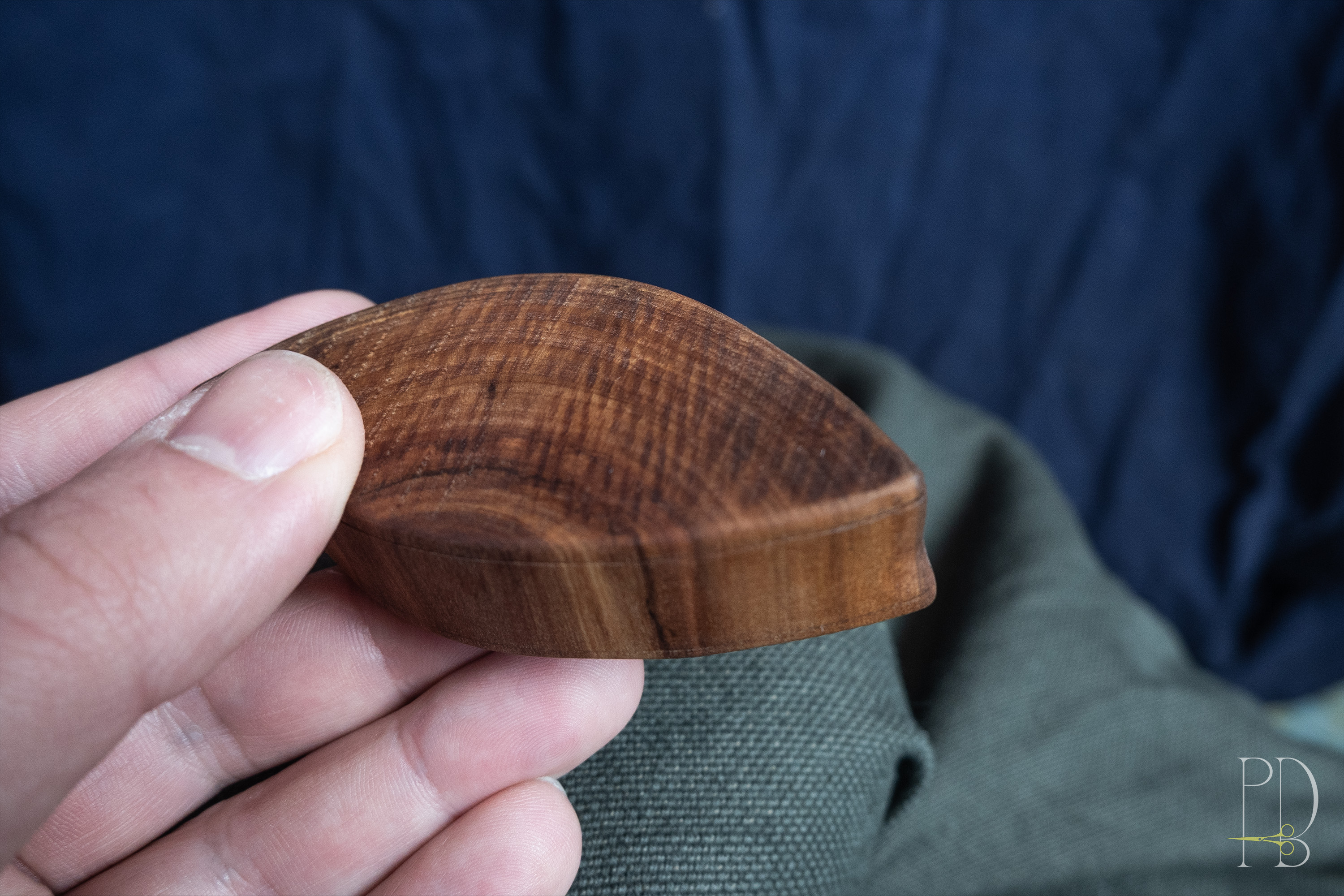 Small Handmade Rustic wooden Box for small rings and jewelry, photo 3
