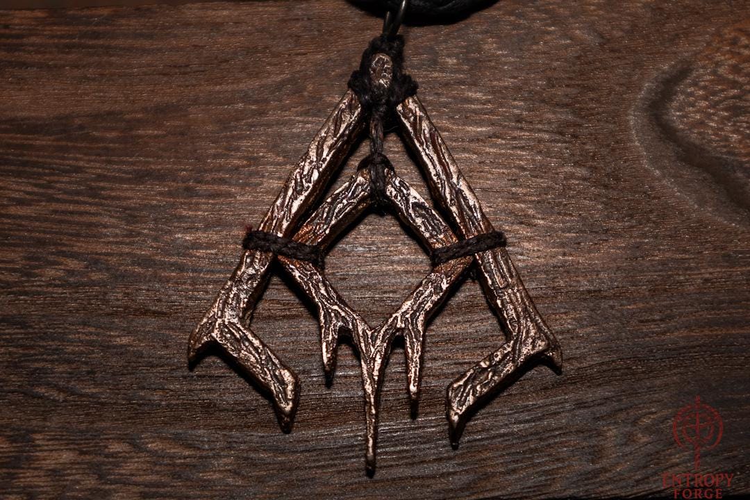 Bronze Witch Talisman “Entropy”, Occult Protective Ward Pendant, Dark Fantasy Relic, photo 2