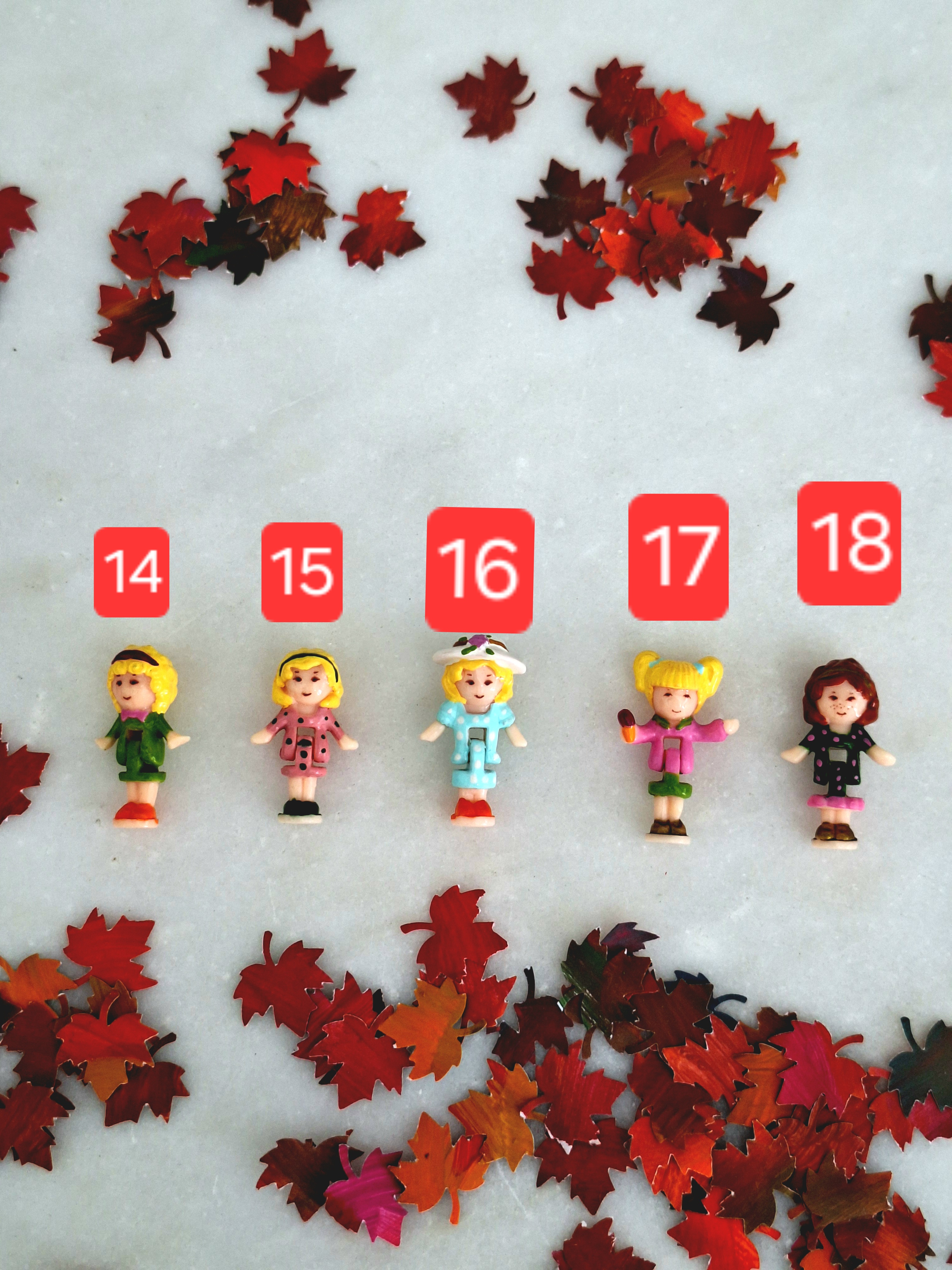 Autumn Edition Micro Dolls, Micro Scale Custom Figures, Fall Miniature Collectibles, photo 6