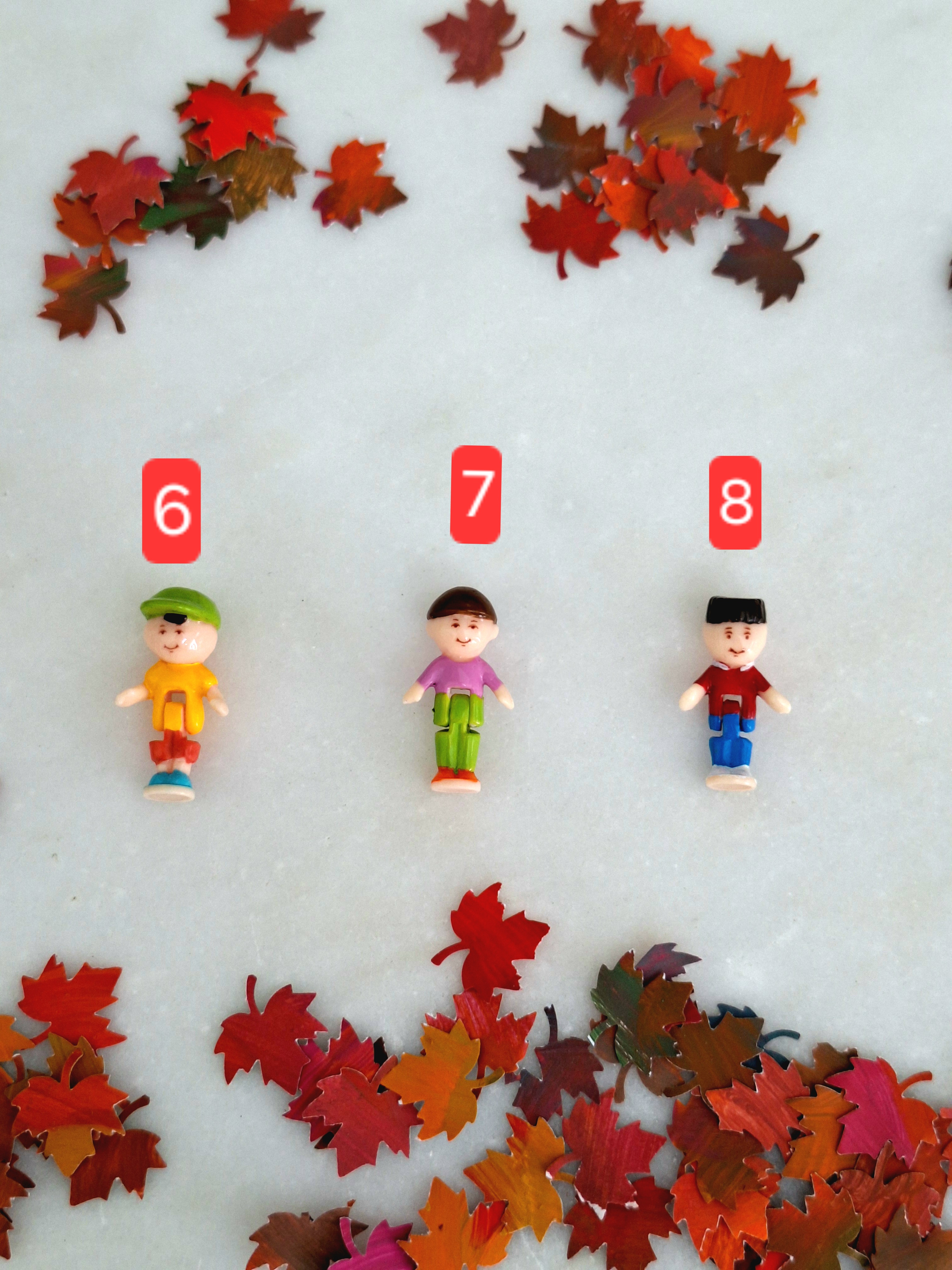 Autumn Edition Micro Dolls, Micro Scale Custom Figures, Fall Miniature Collectibles, photo 4