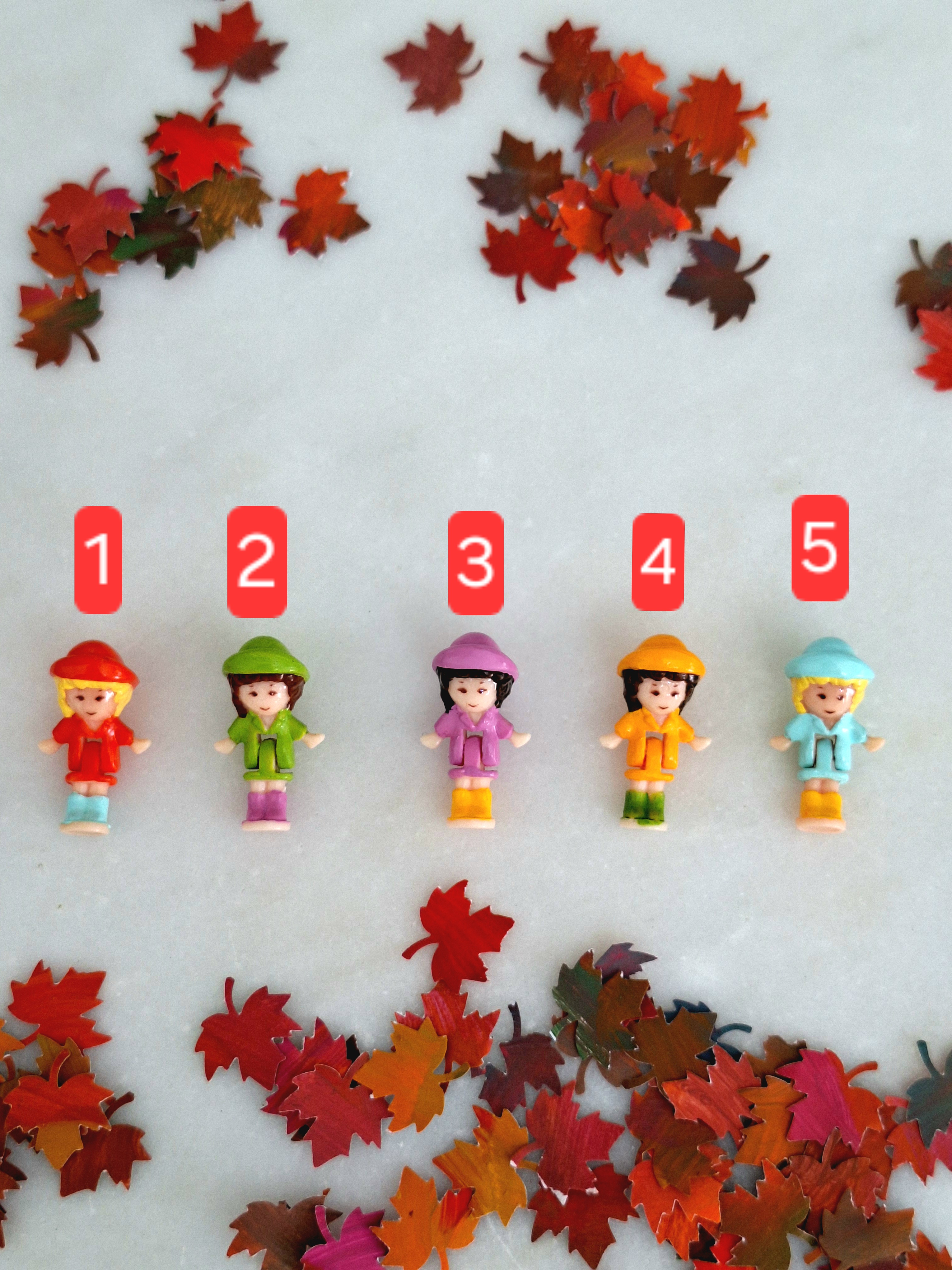 Autumn Edition Micro Dolls, Micro Scale Custom Figures, Fall Miniature Collectibles, photo 3