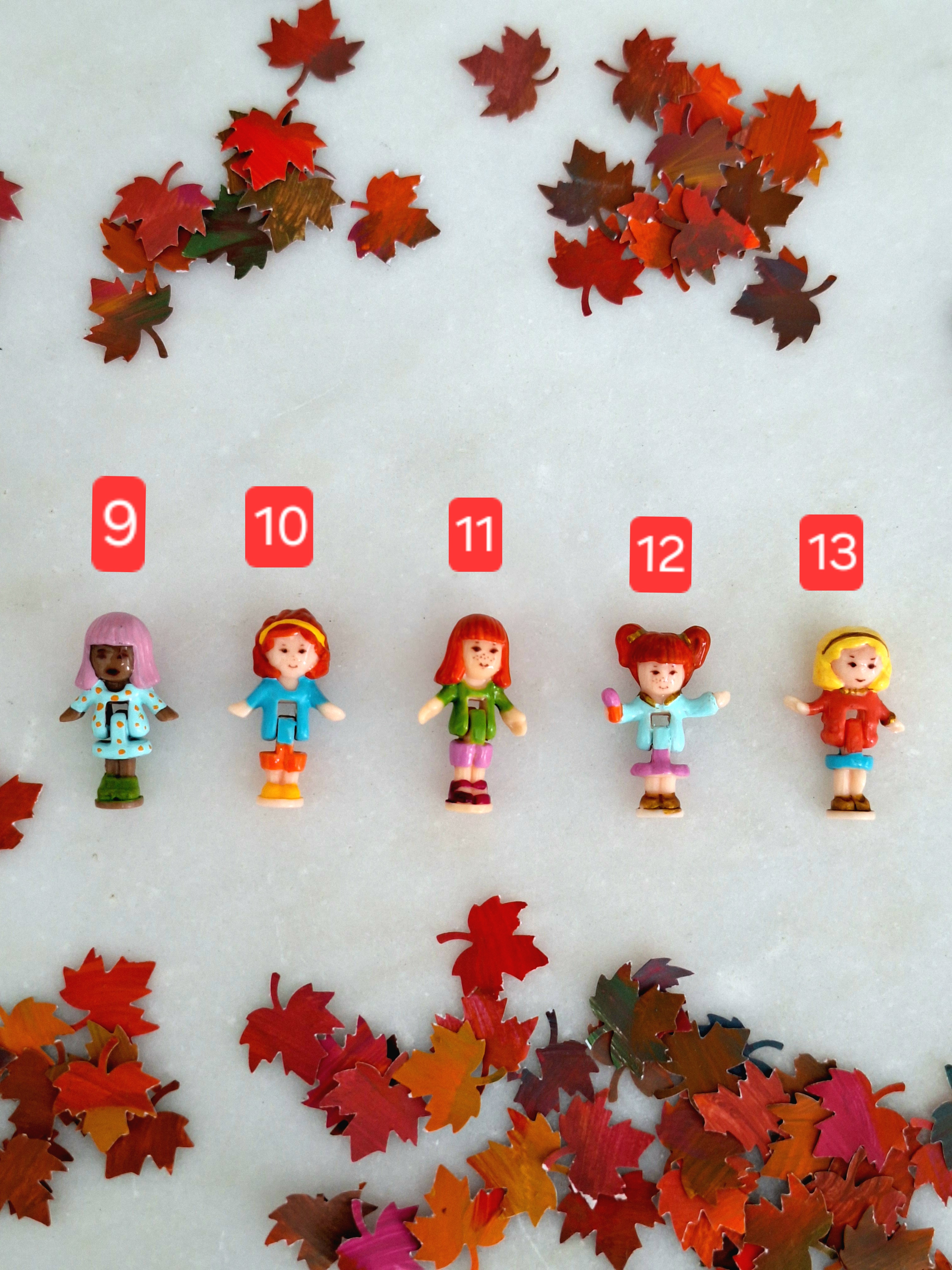 Autumn Edition Micro Dolls, Micro Scale Custom Figures, Fall Miniature Collectibles, photo 5