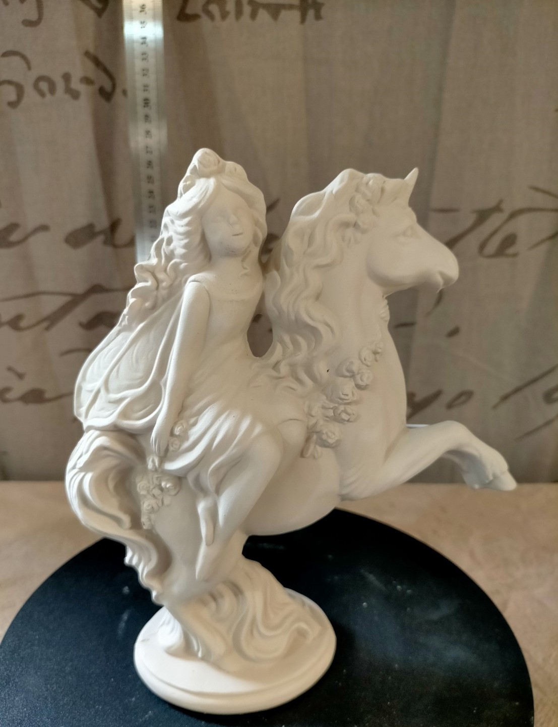 Spring Fairy riding Unicorn ready to paint 