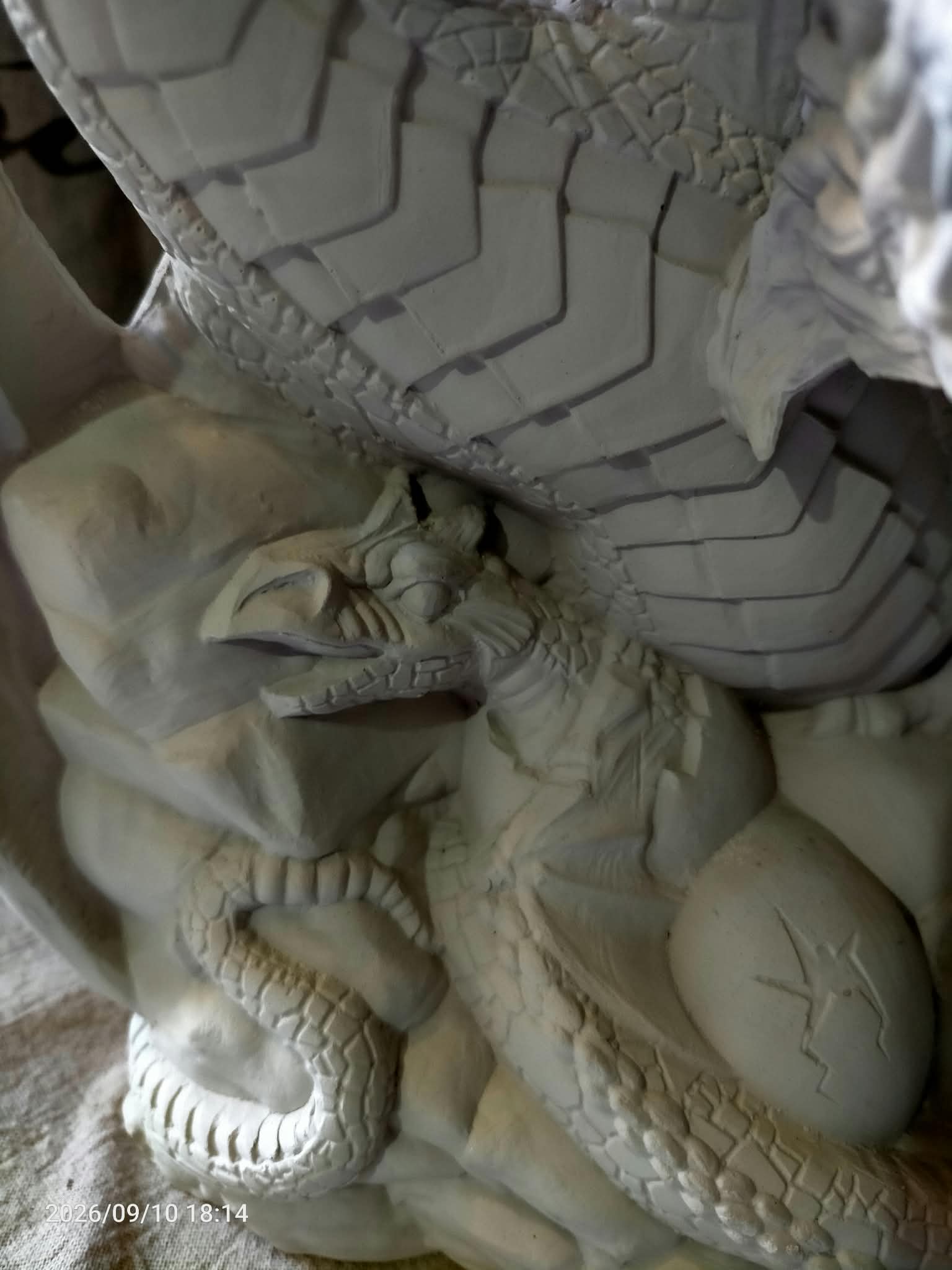 Dragon of Spring Unfinished Ceramic Bisque Ready to Paint, photo 2