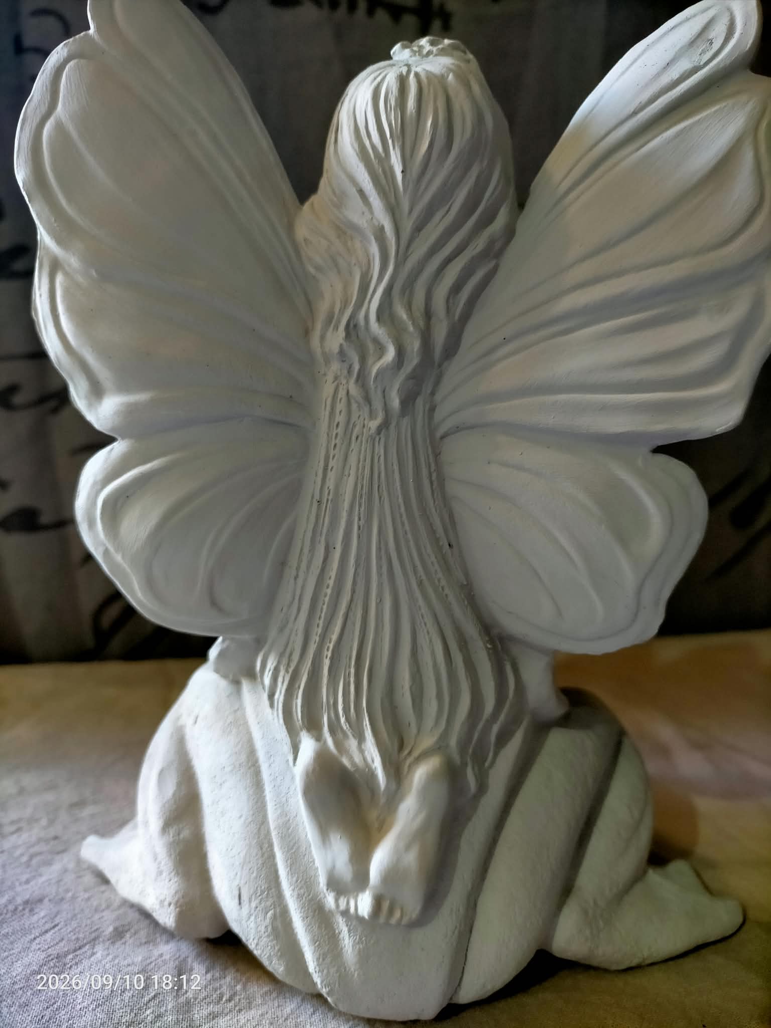 Fairy Sitting on a Frog Unfinished Ceramic Bisque Ready to Paint, photo 2