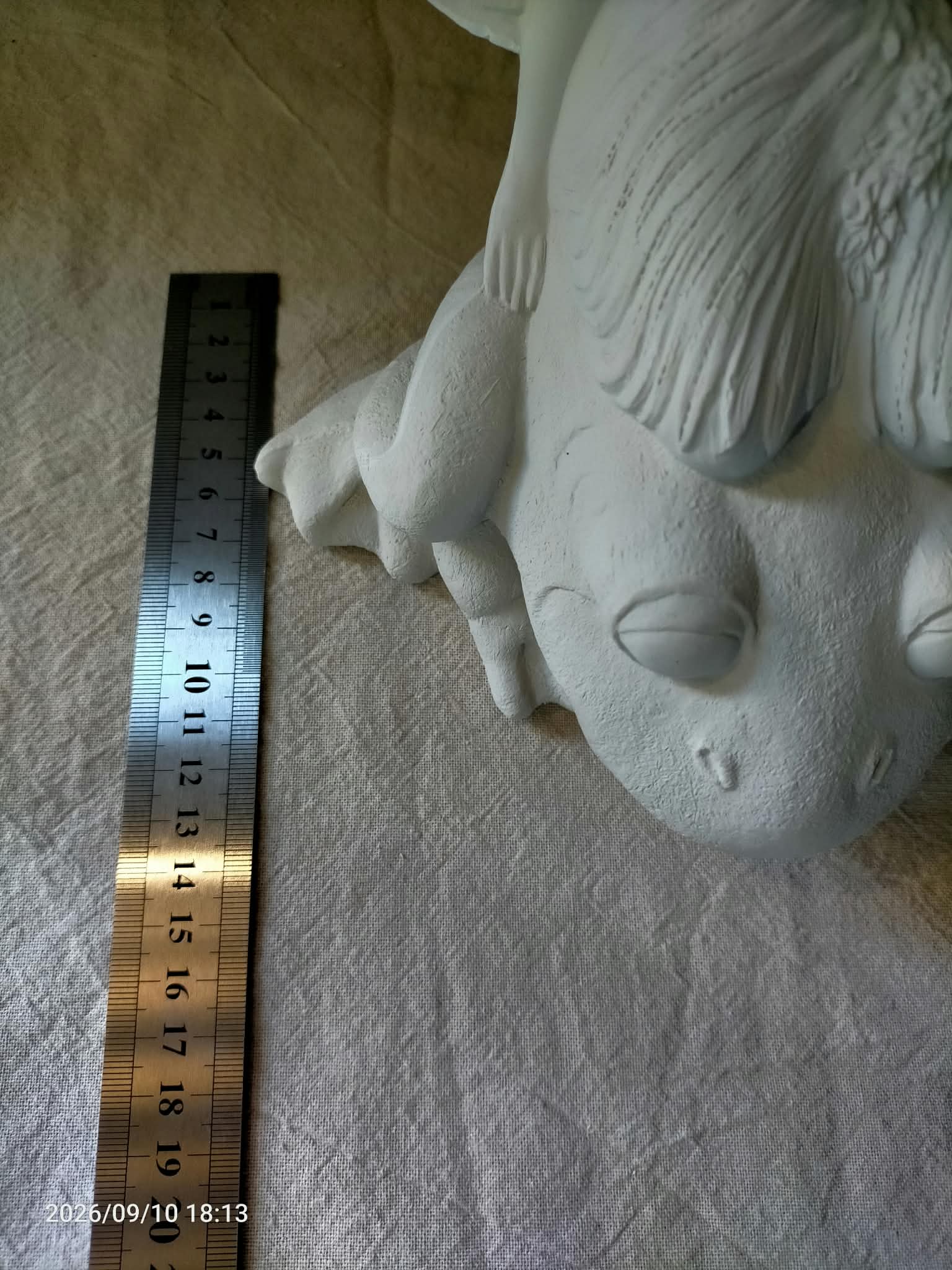 Fairy Sitting on a Frog Unfinished Ceramic Bisque Ready to Paint, photo 6
