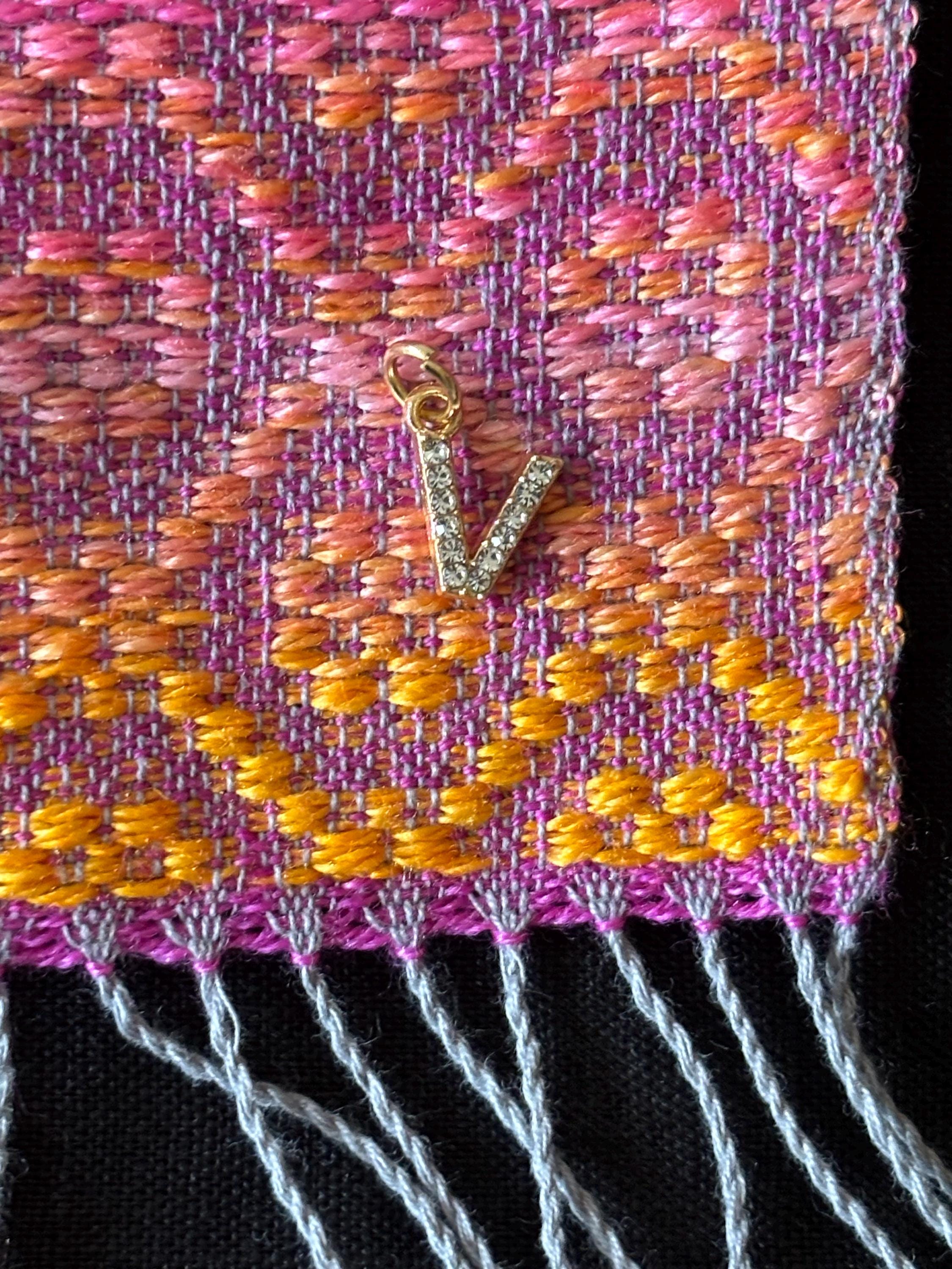 Handwoven Silk Scarf: Pink Yellow Luxurious Shawl Wrap, Personalizable, giftable wrap, photo 5