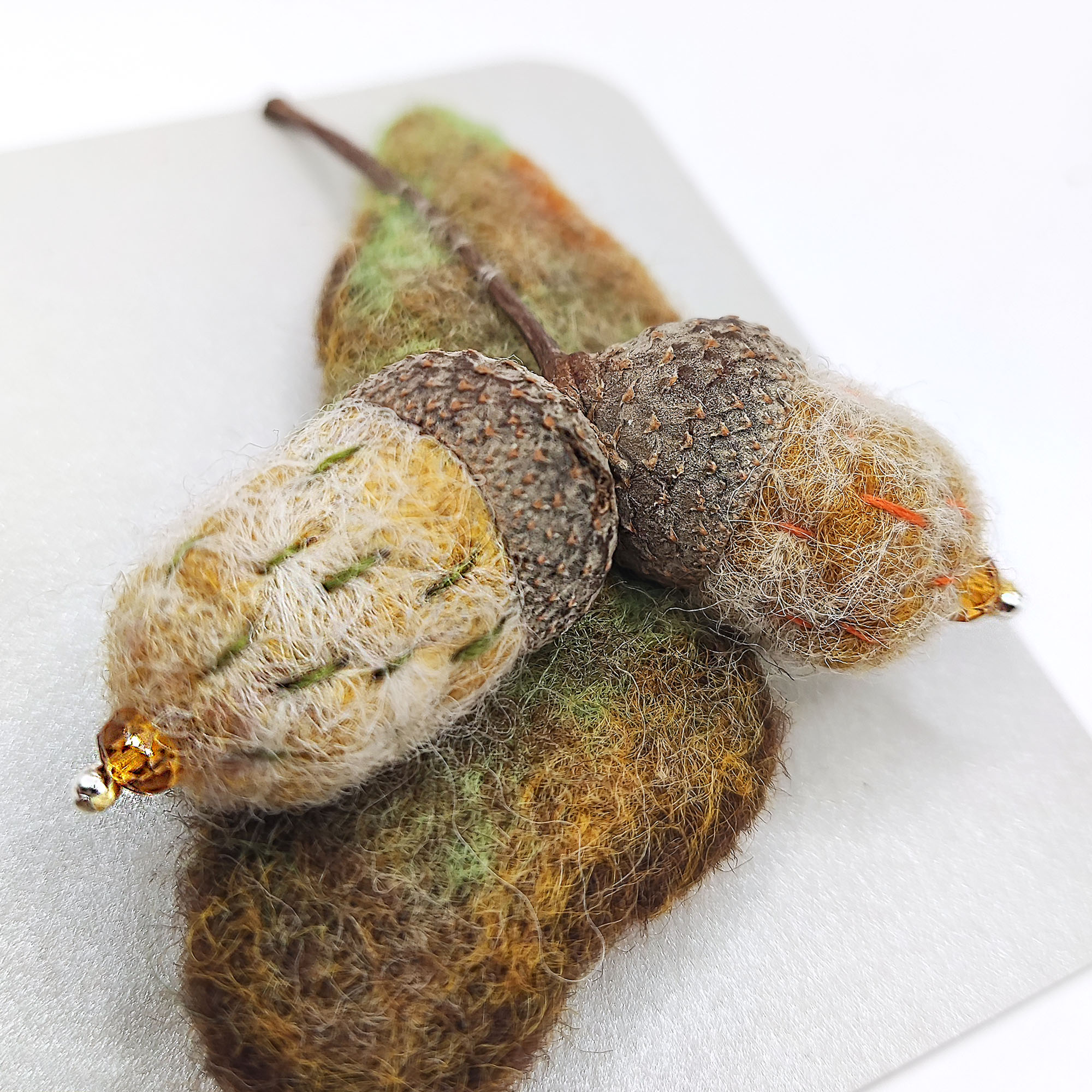 Handmade Acorn Brooch – A Little Piece of Autumn, photo 3