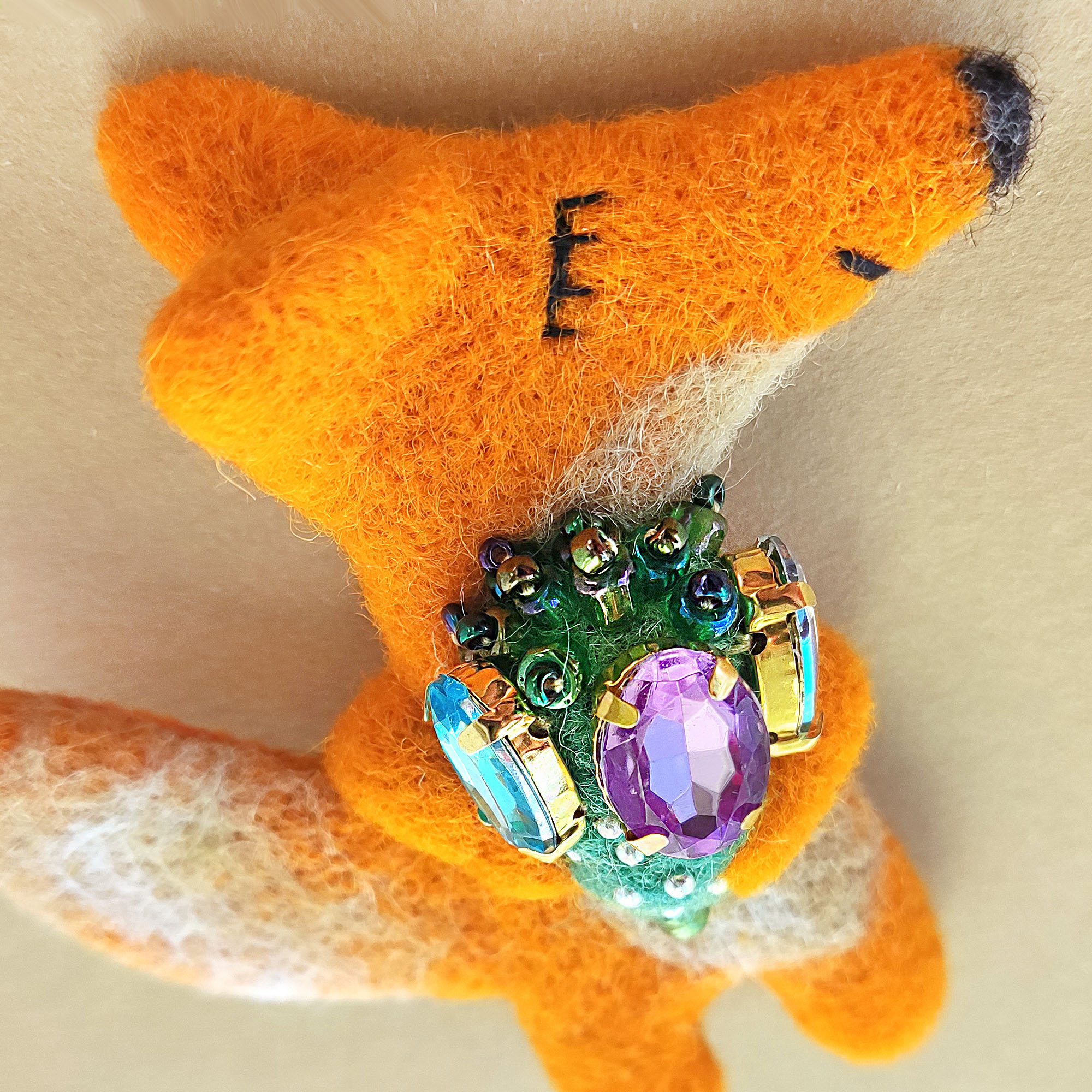 Handmade Happy Little Fox Brooch, photo 2