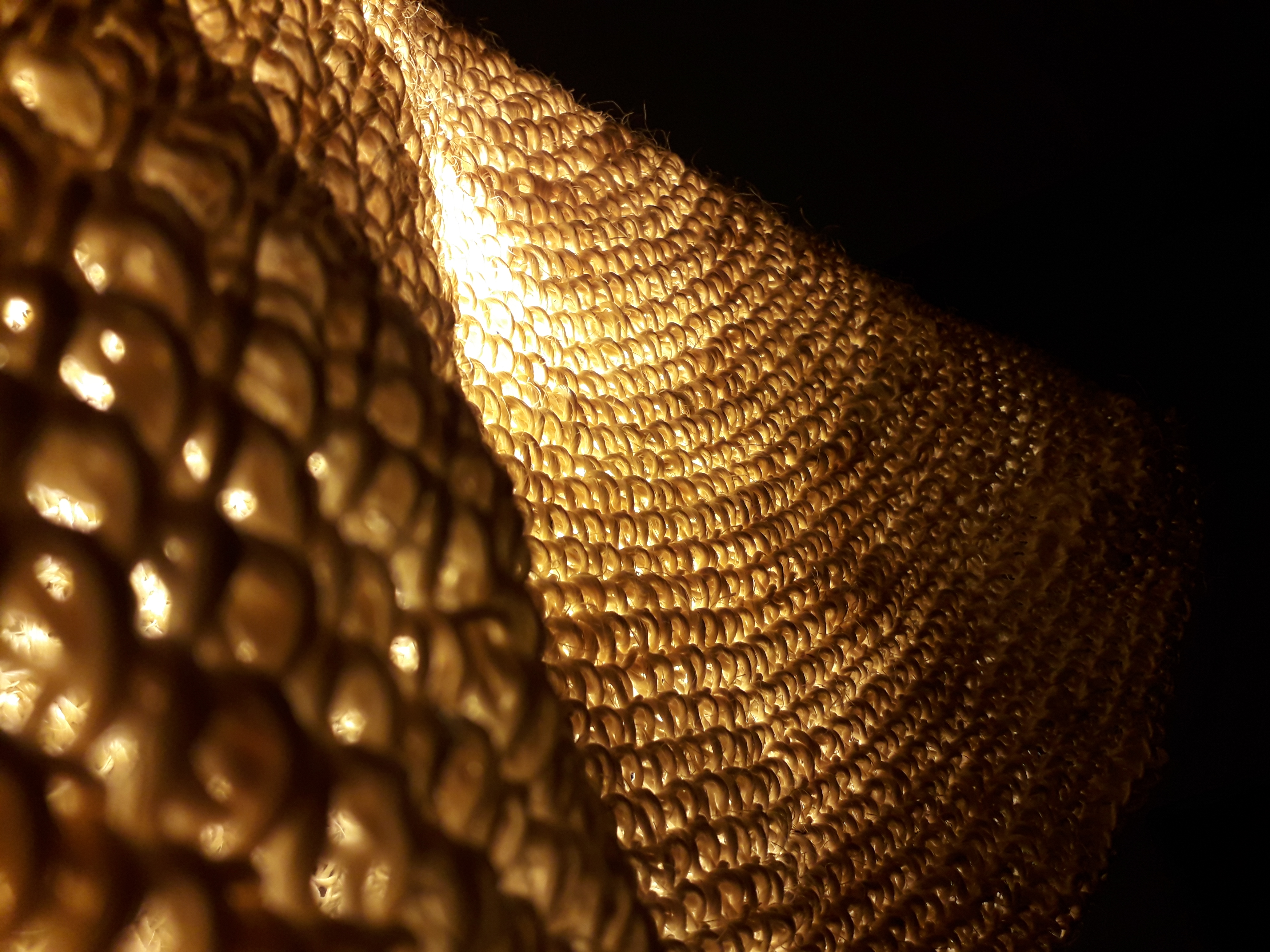 Folded Rope Crochet Pendant Lamp , photo 3