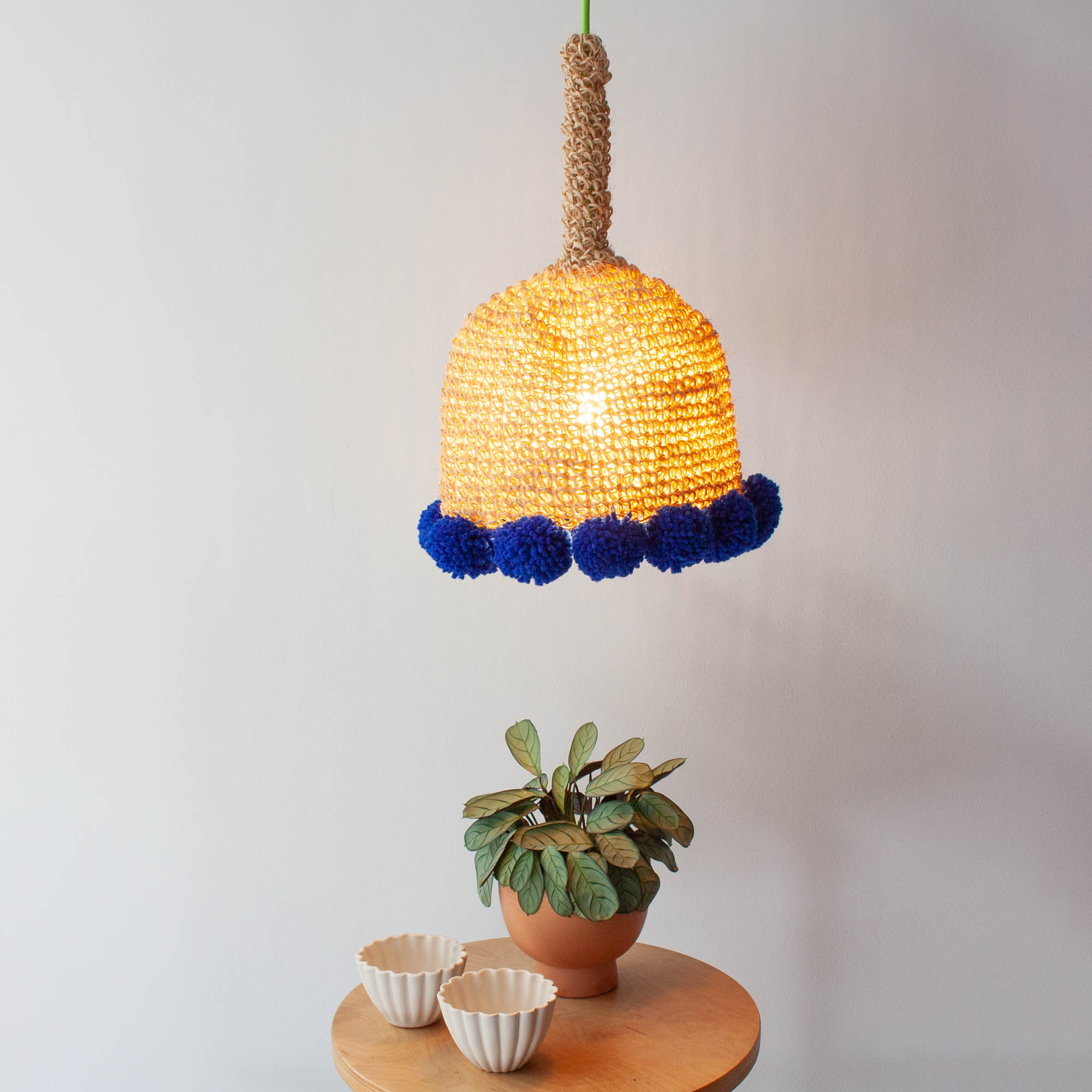 Indigo Artisan Crochet Lamp 