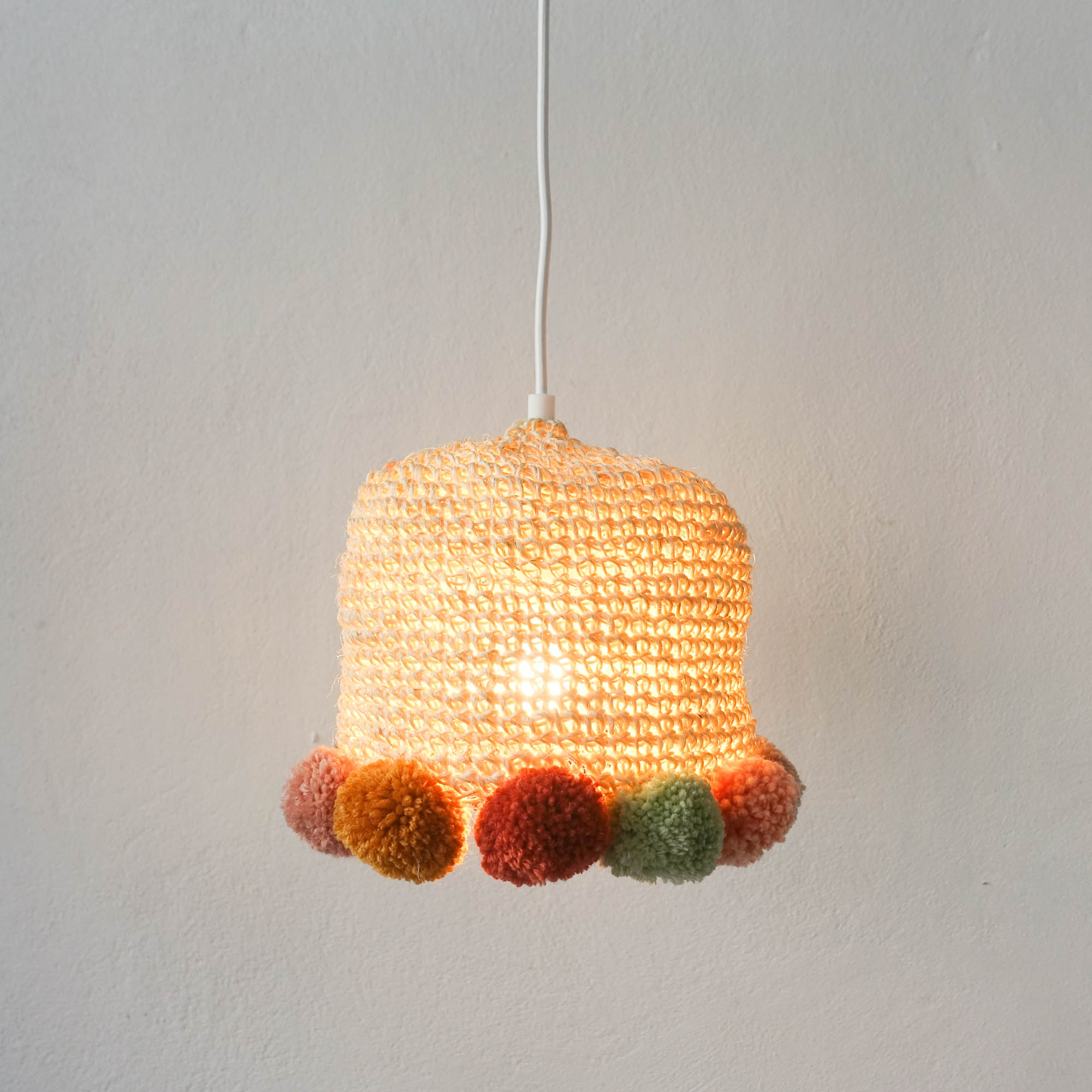 Terracotta Artisan Crochet Lamp, photo 2