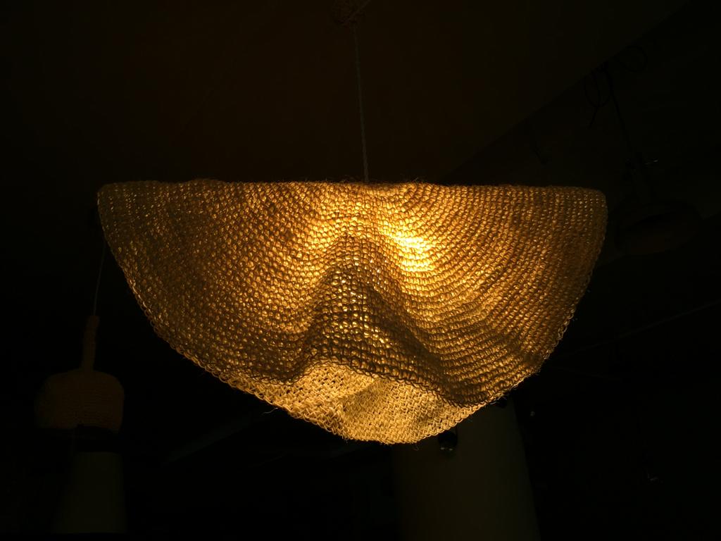 Folded Rope Crochet Pendant Lamp , photo 2