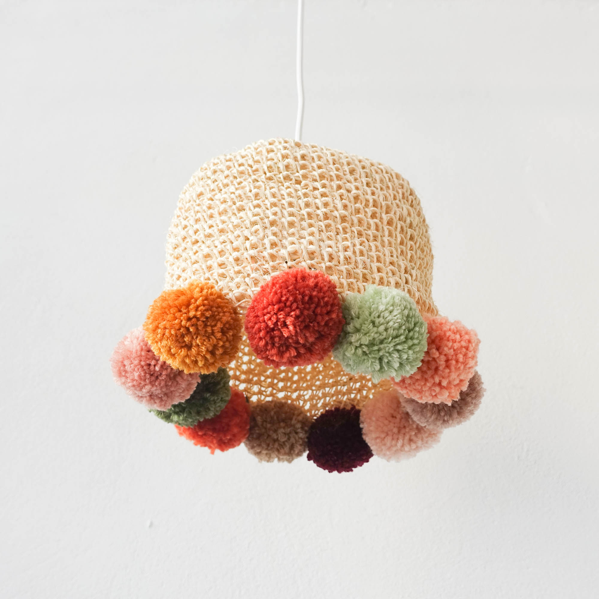 Terracotta Artisan Crochet Lamp, photo 3