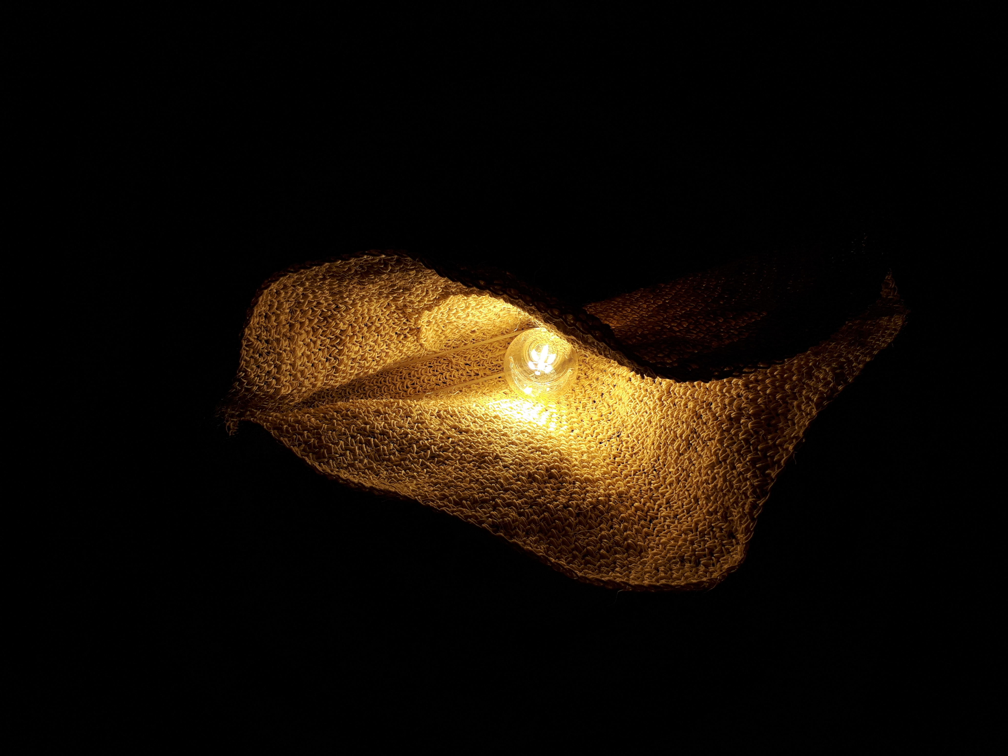 Folded Rope Crochet Pendant Lamp , photo 4