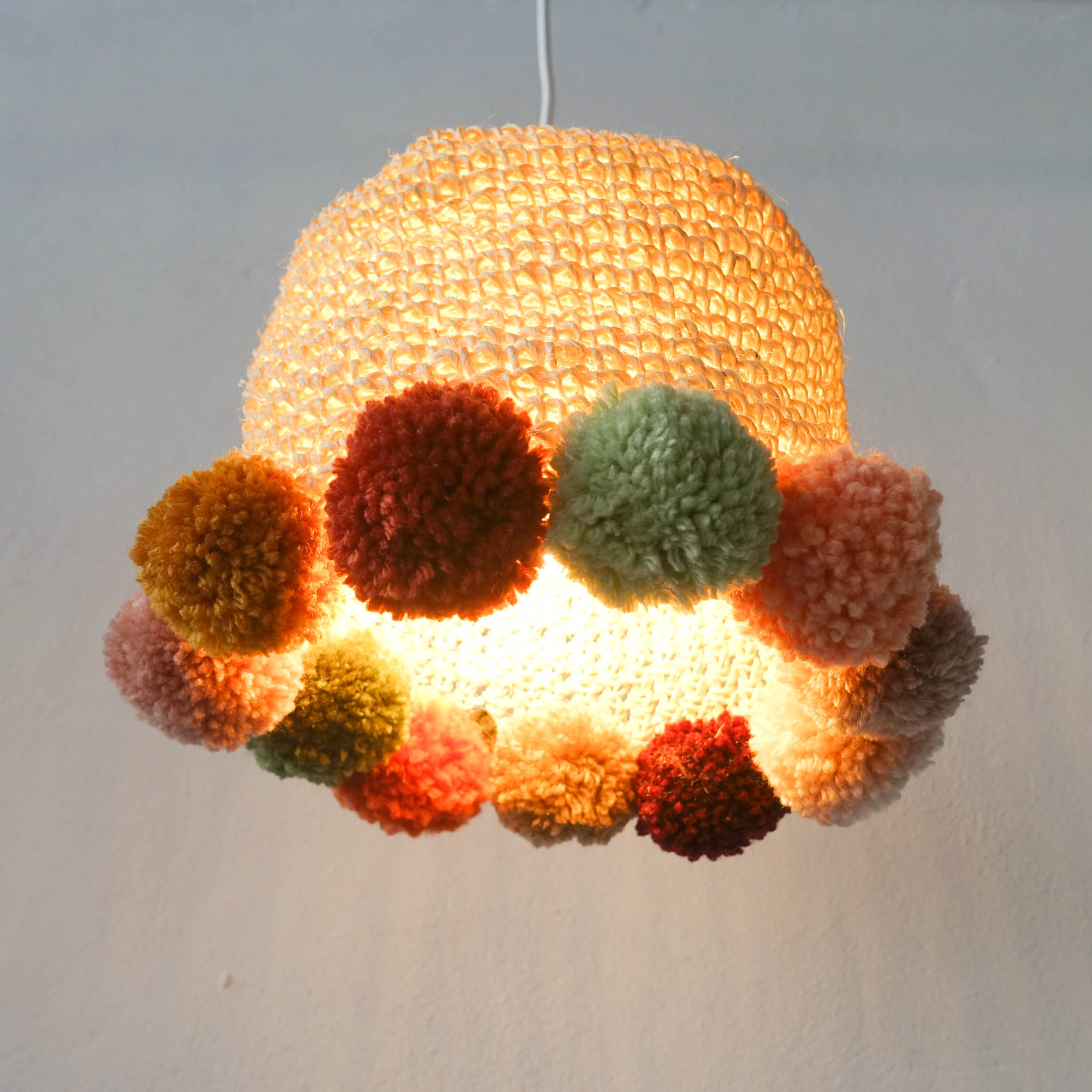 Terracotta Artisan Crochet Lamp, photo 5