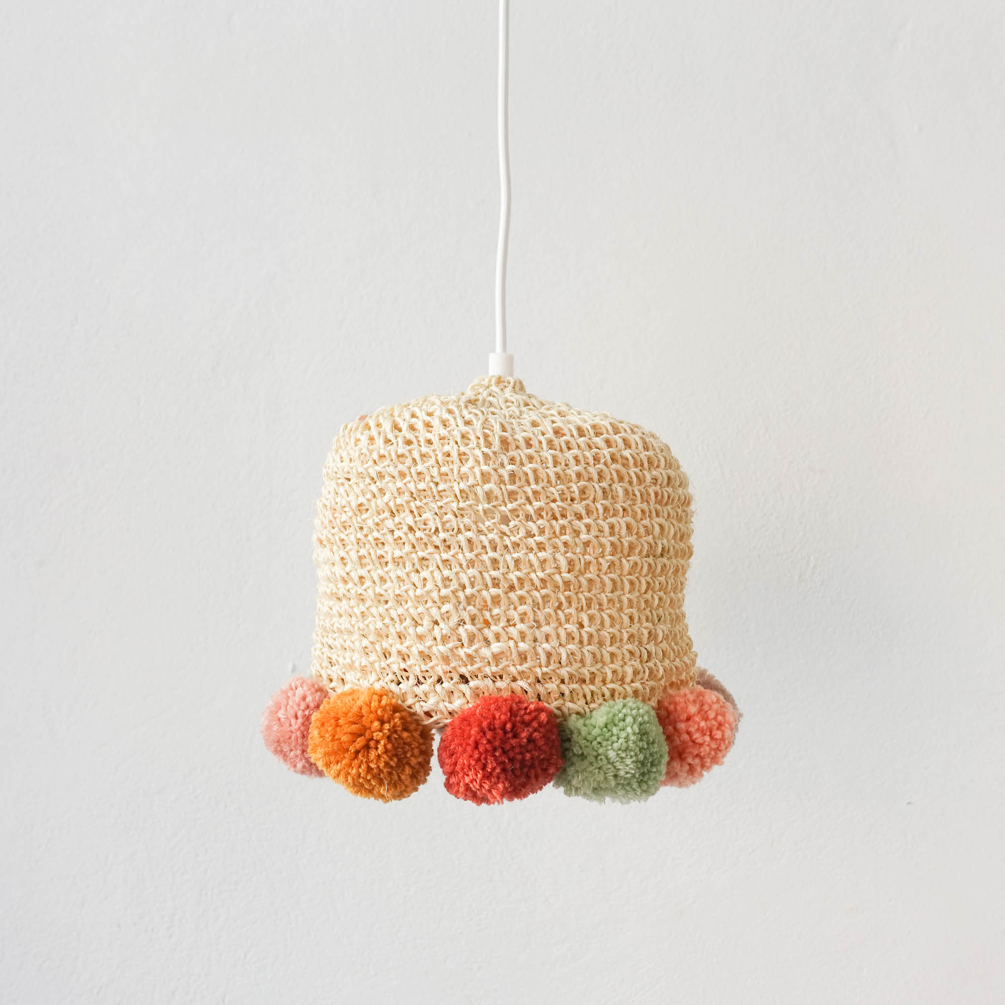 Terracotta Artisan Crochet Lamp