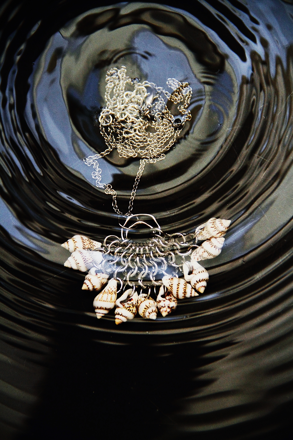 Tidal Echo Shell Statement Necklace, photo 3