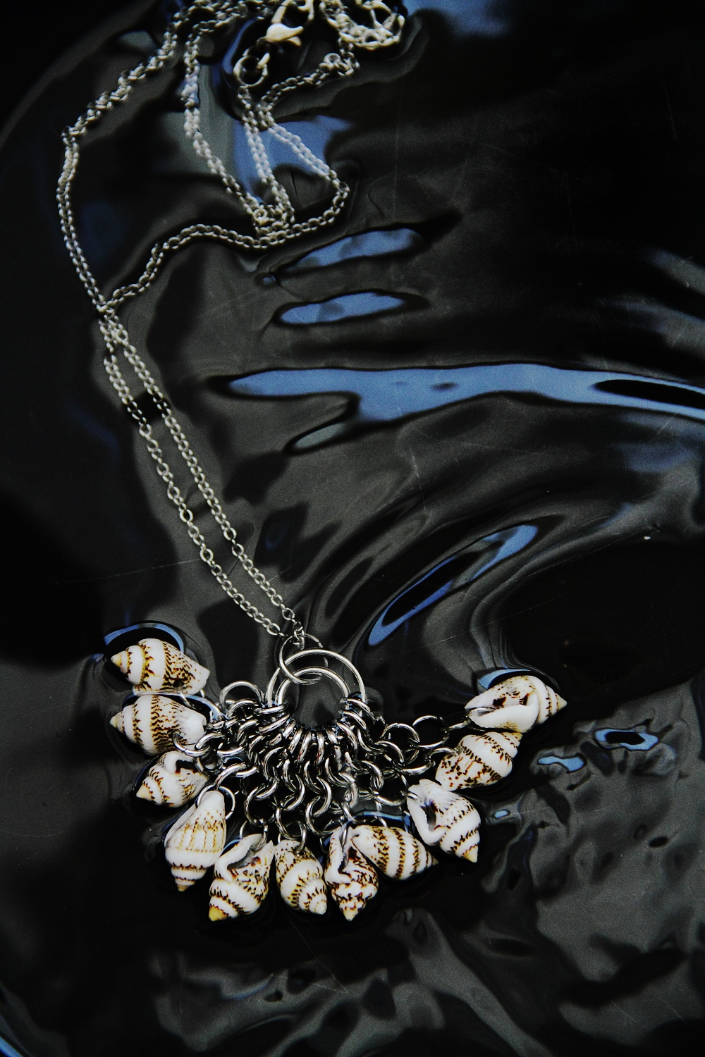 Tidal Echo Shell Statement Necklace