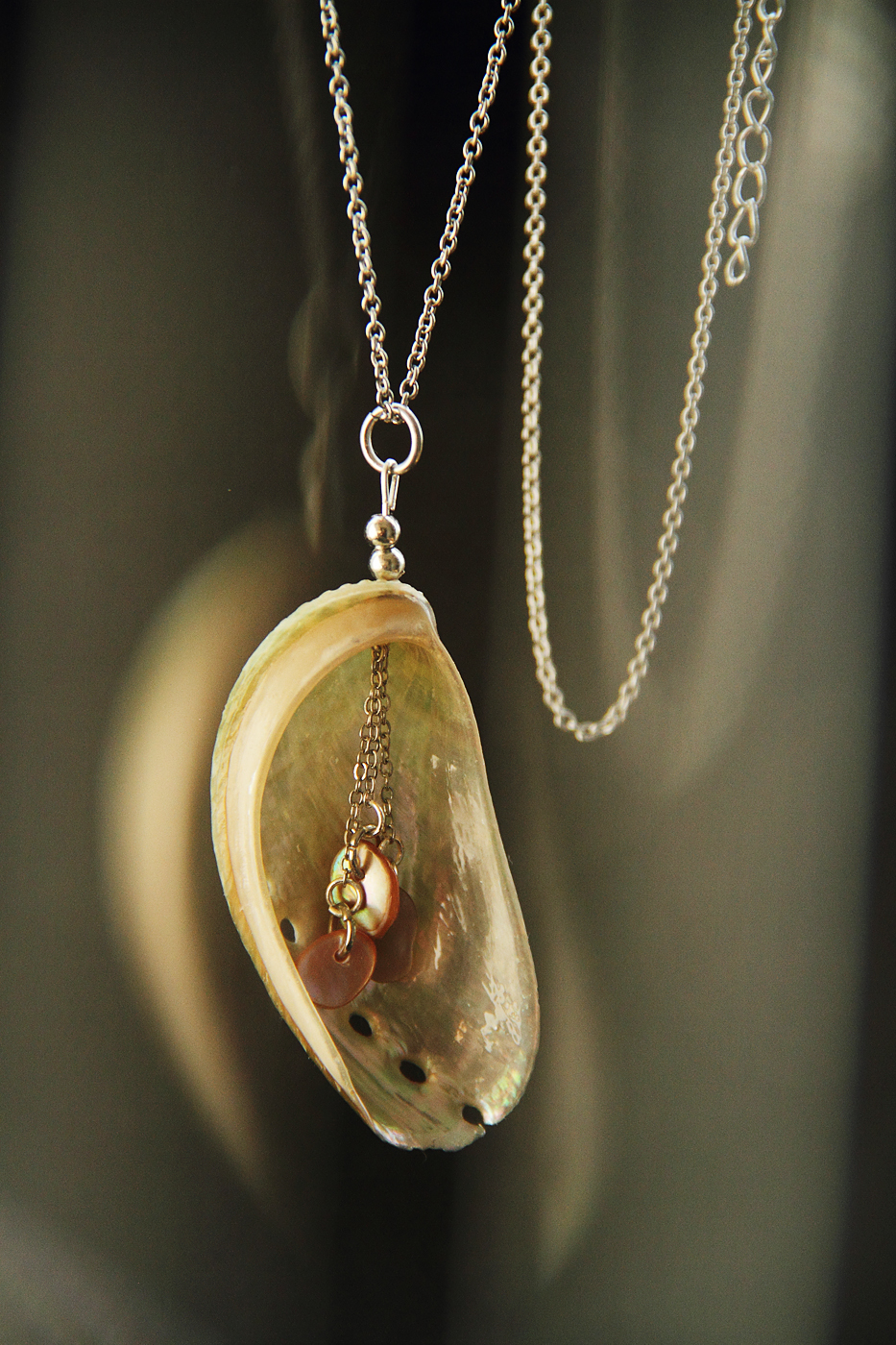 Abalone Cascade Pendant Necklace