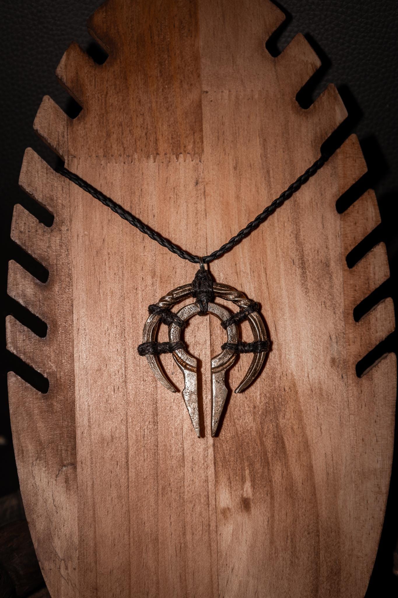 Midsommar Witch Talisman, Hand-cast bronze pendant, photo 3