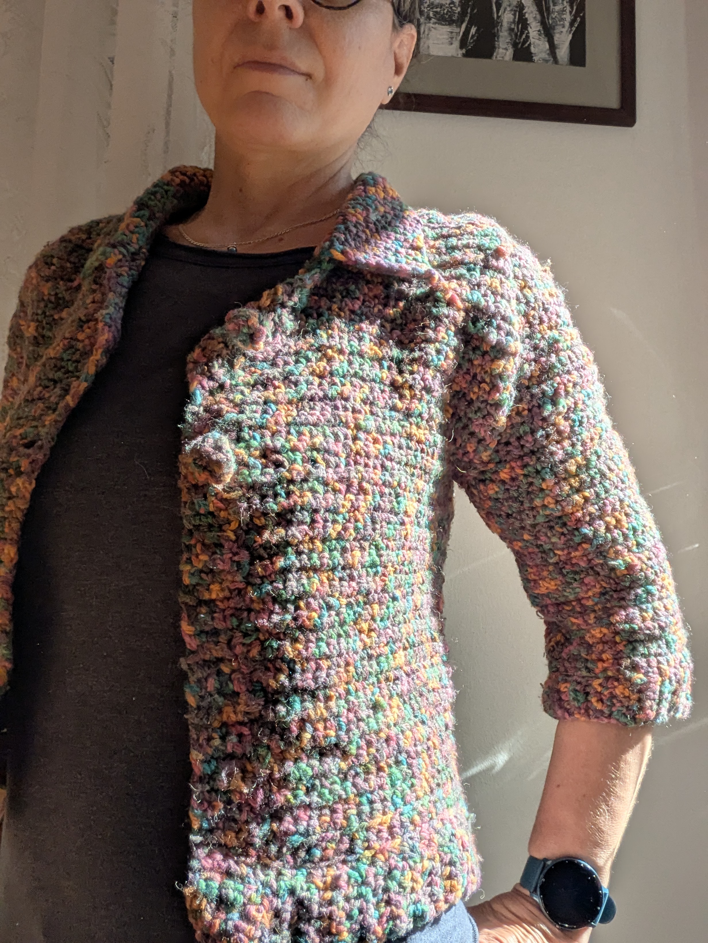 Chunky crochet cardigan, photo 4
