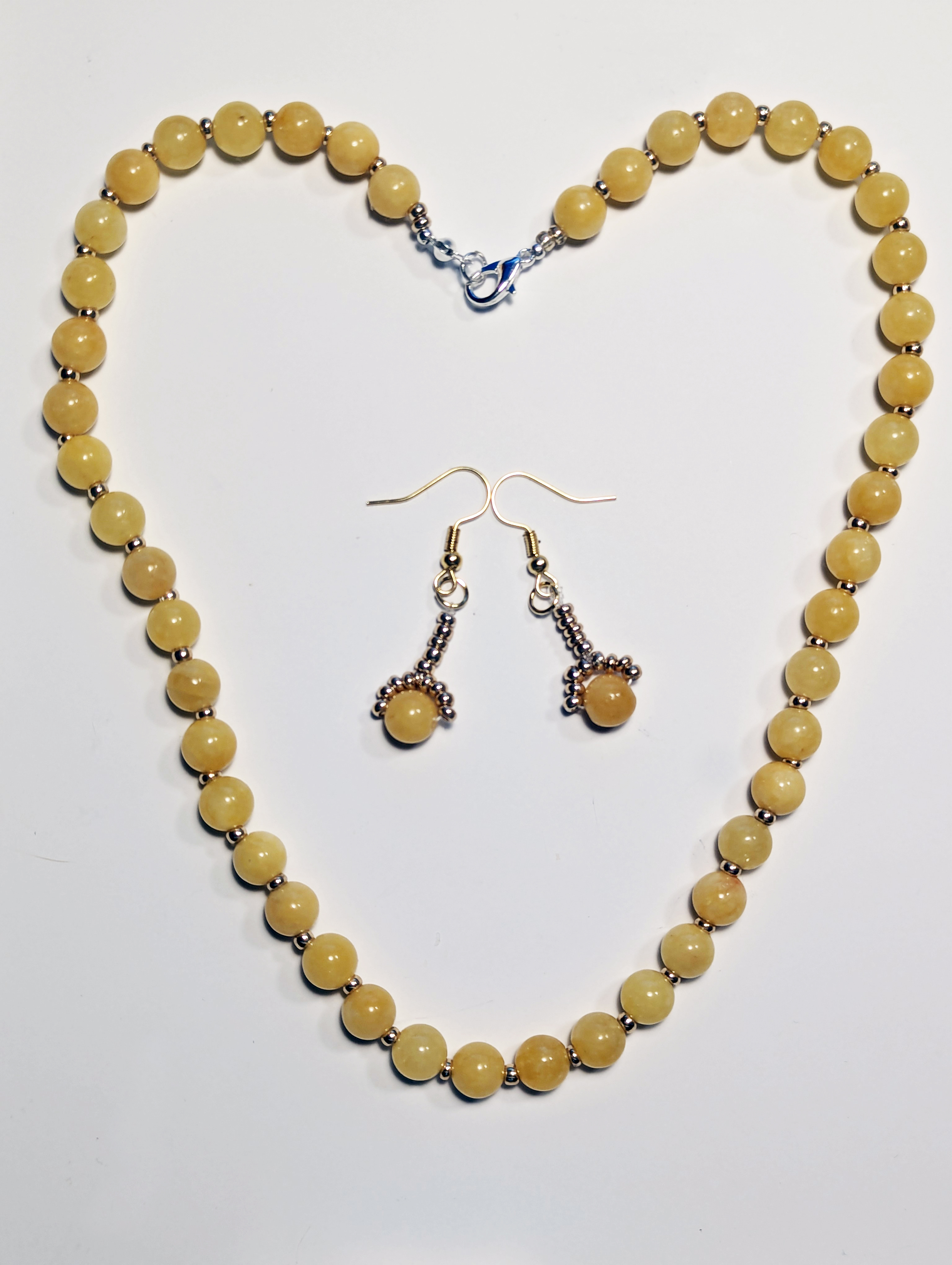 Necklace and earrings model "Sunny Day" 