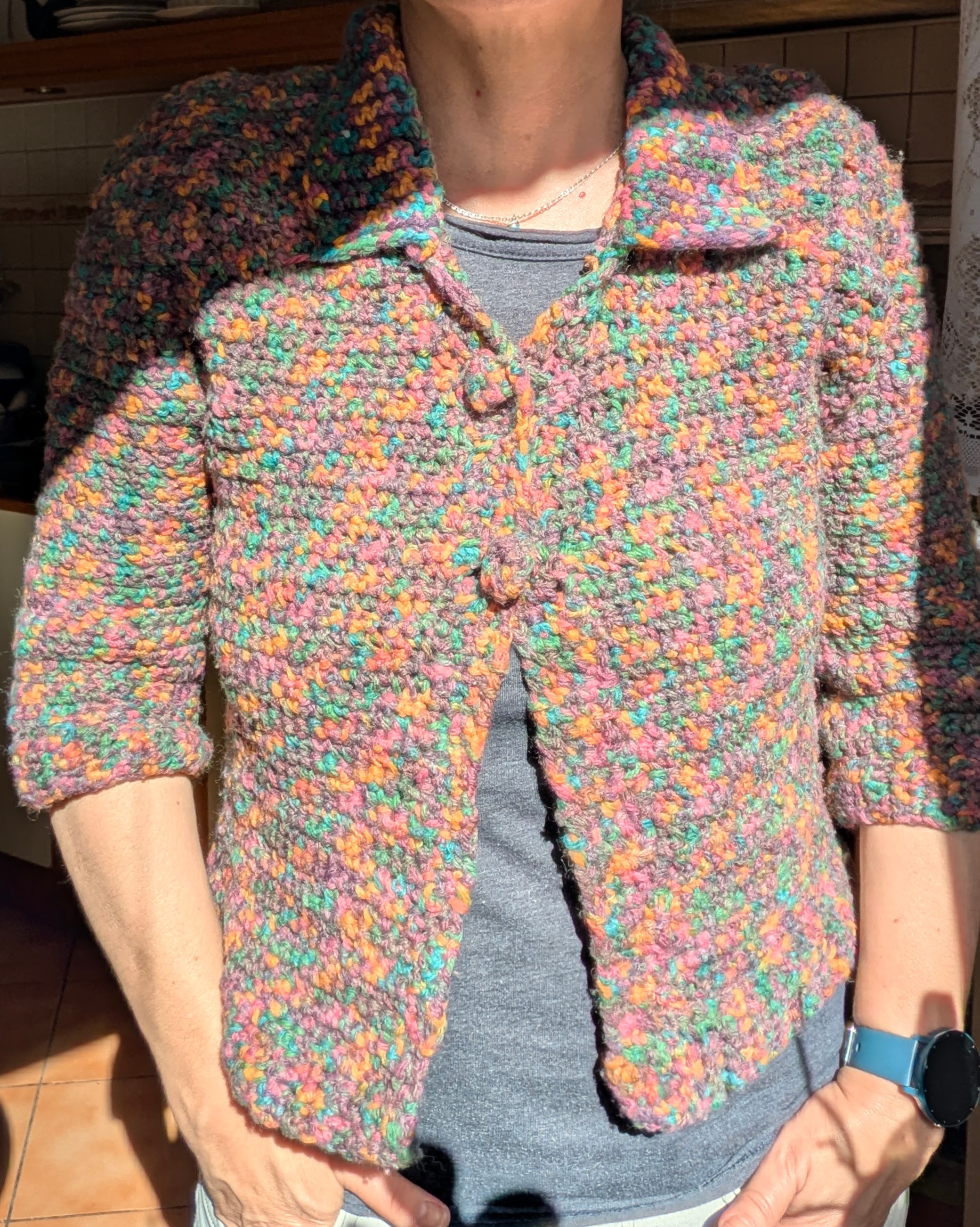 Chunky crochet cardigan, photo 3