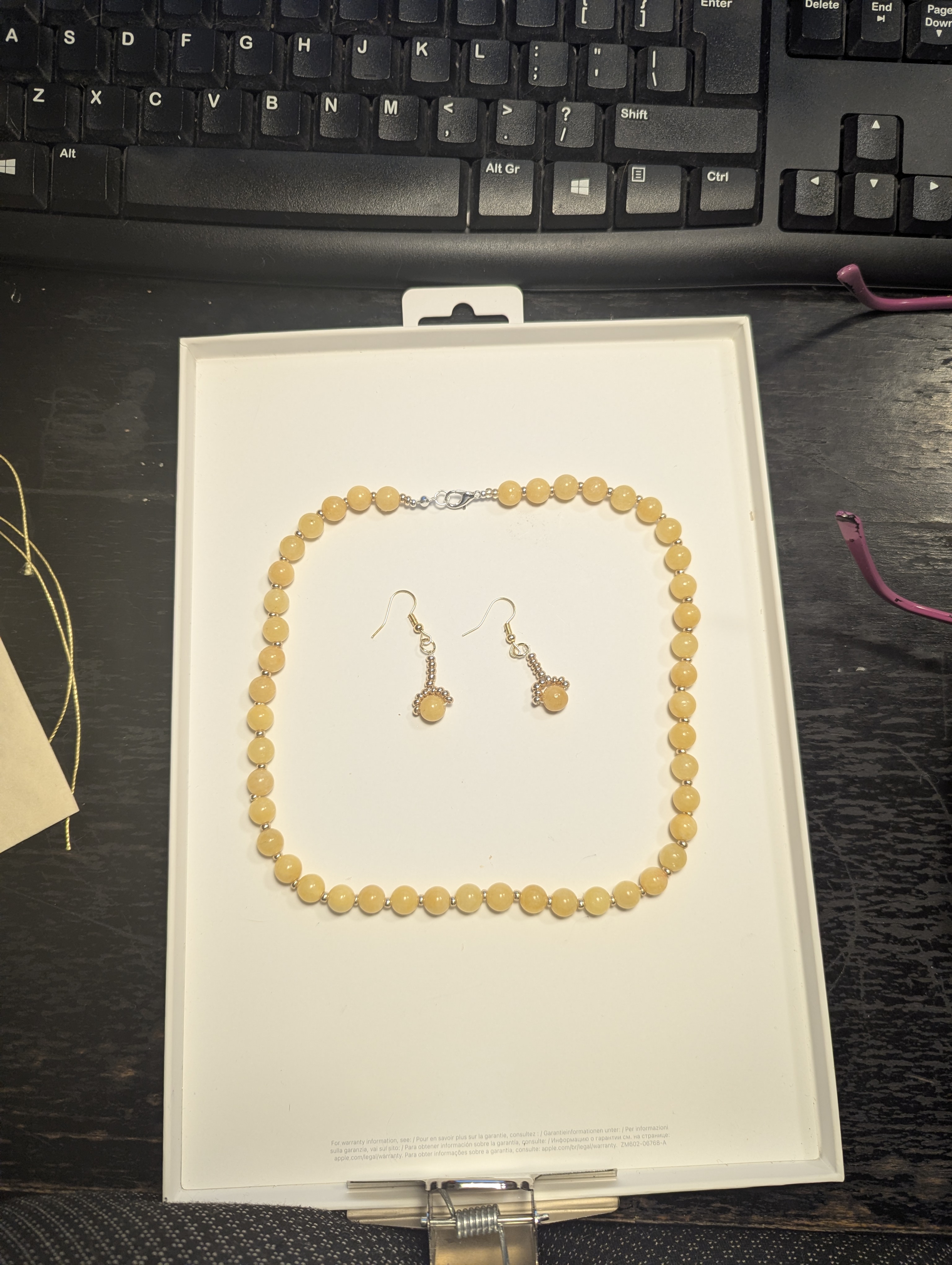 Necklace and earrings model "Sunny Day" , photo 2