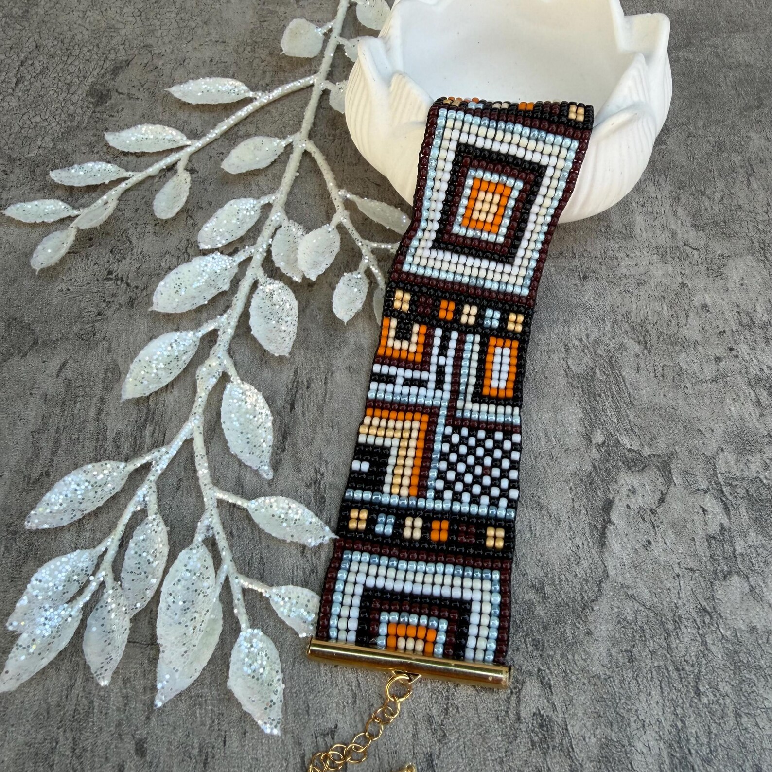 Ethnic inspiration beaded bracelet, photo 3