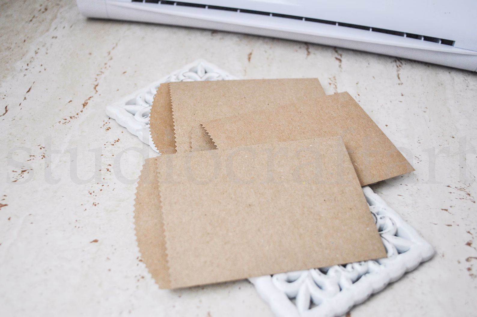 25 Small Kraft Paper Bags for Wedding Favors, Candy, Jewelry Packaging, Mini Brown Favor Envelopes, White, Black packets for seeds or Confetti, photo 3