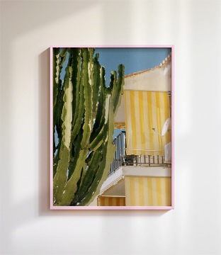 Cactus Stripes and Blue Sky | Home and Office Wall Art | ECO-Friendly | Gallery Grade Print, photo 4