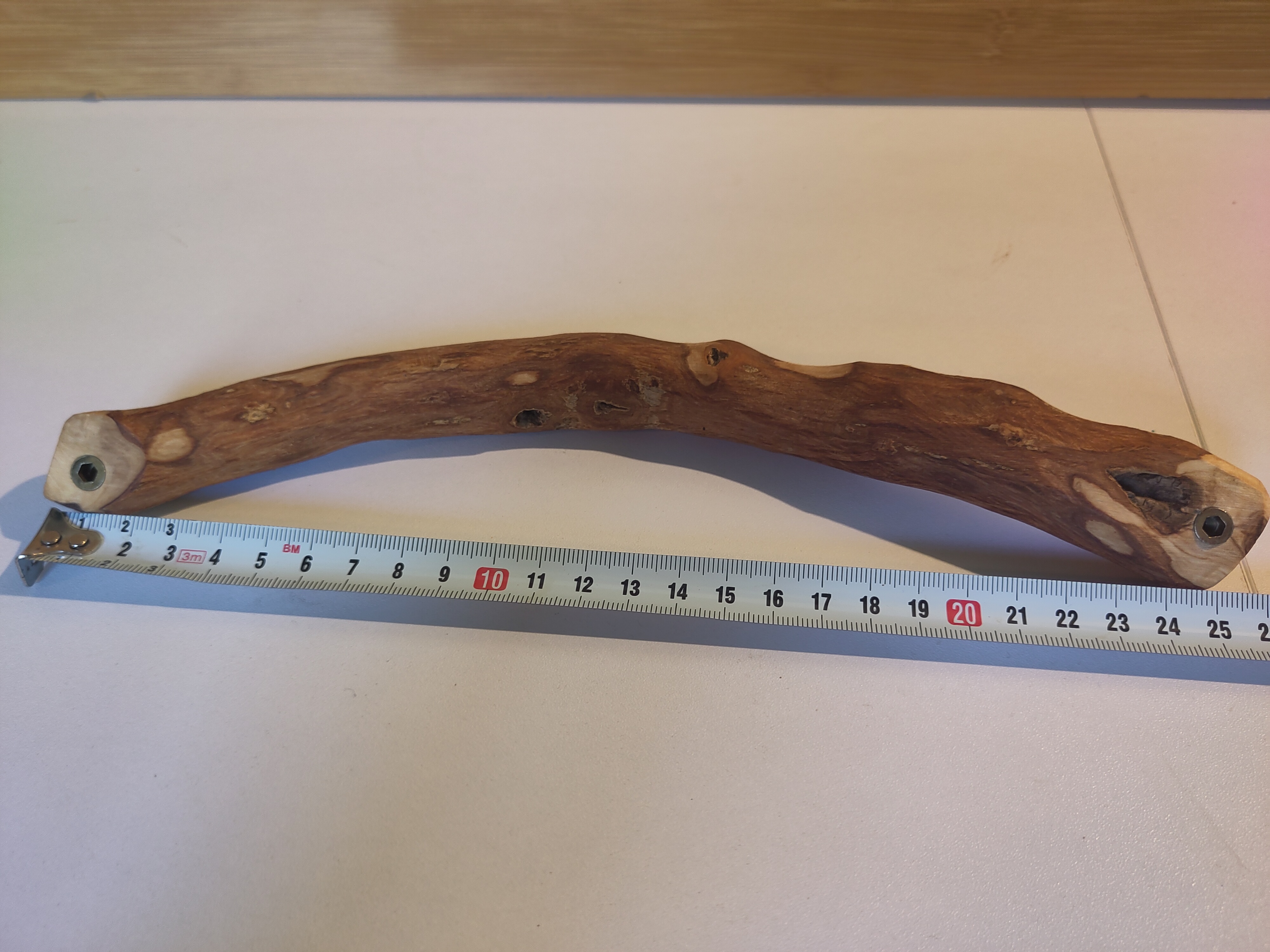 Handcrafted Olive Wood Door & Drawer Handles – Unique Pieces, photo 4