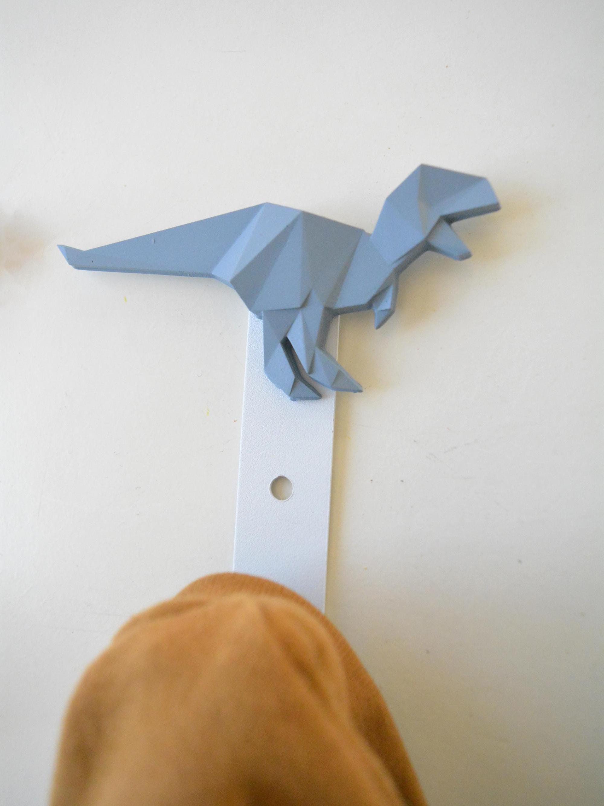 Dinosaur Wall Hook, Children's Decorative Hanger, T. rex, Triceratops, Stegosaurus, Bathroom Towel or Clothes Hook, Baby's Nursery Gift, photo 3