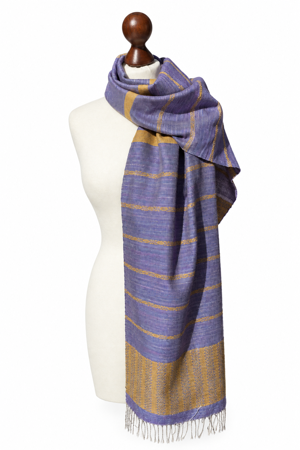 Hand-woven Purple Yellow silk scarf: Lightweight Hand-Dyed Shawl, luxus accessory, Custom monogram