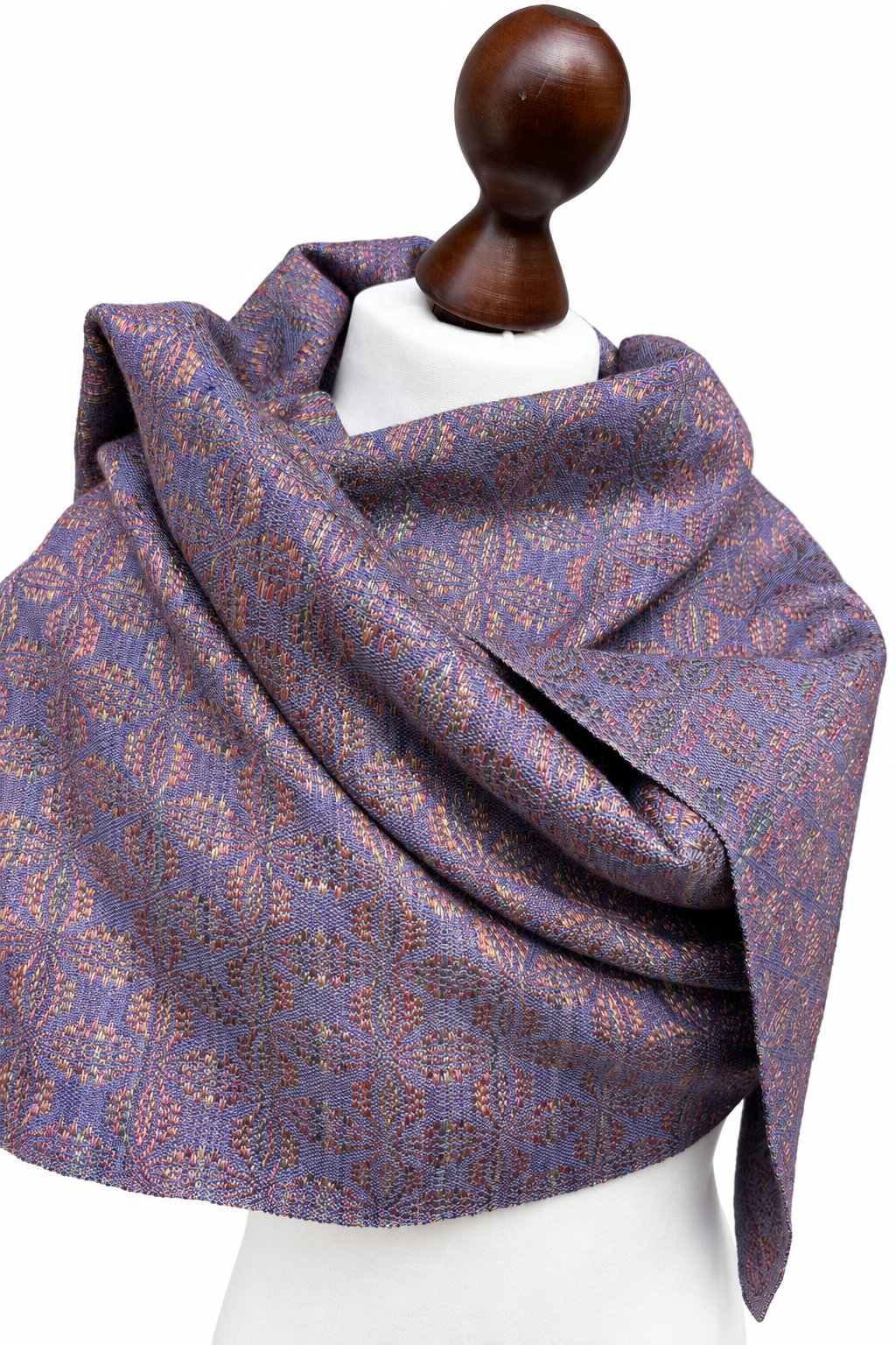 Handwoven Lily Silk Scarf