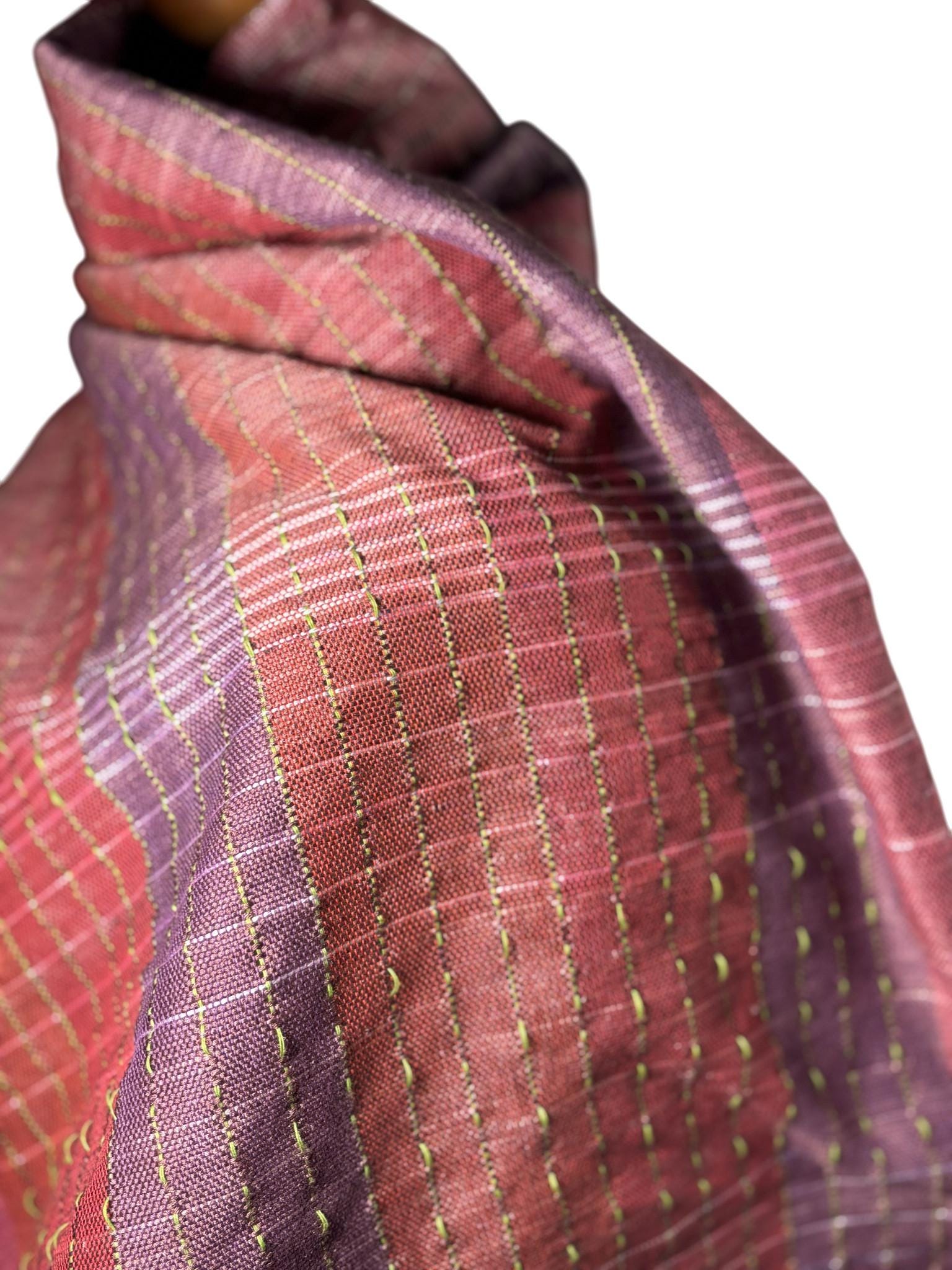 Hand-Dyed Burgundy Silk Scarf, Lightweight Fall Shawl, Monogram Personalized