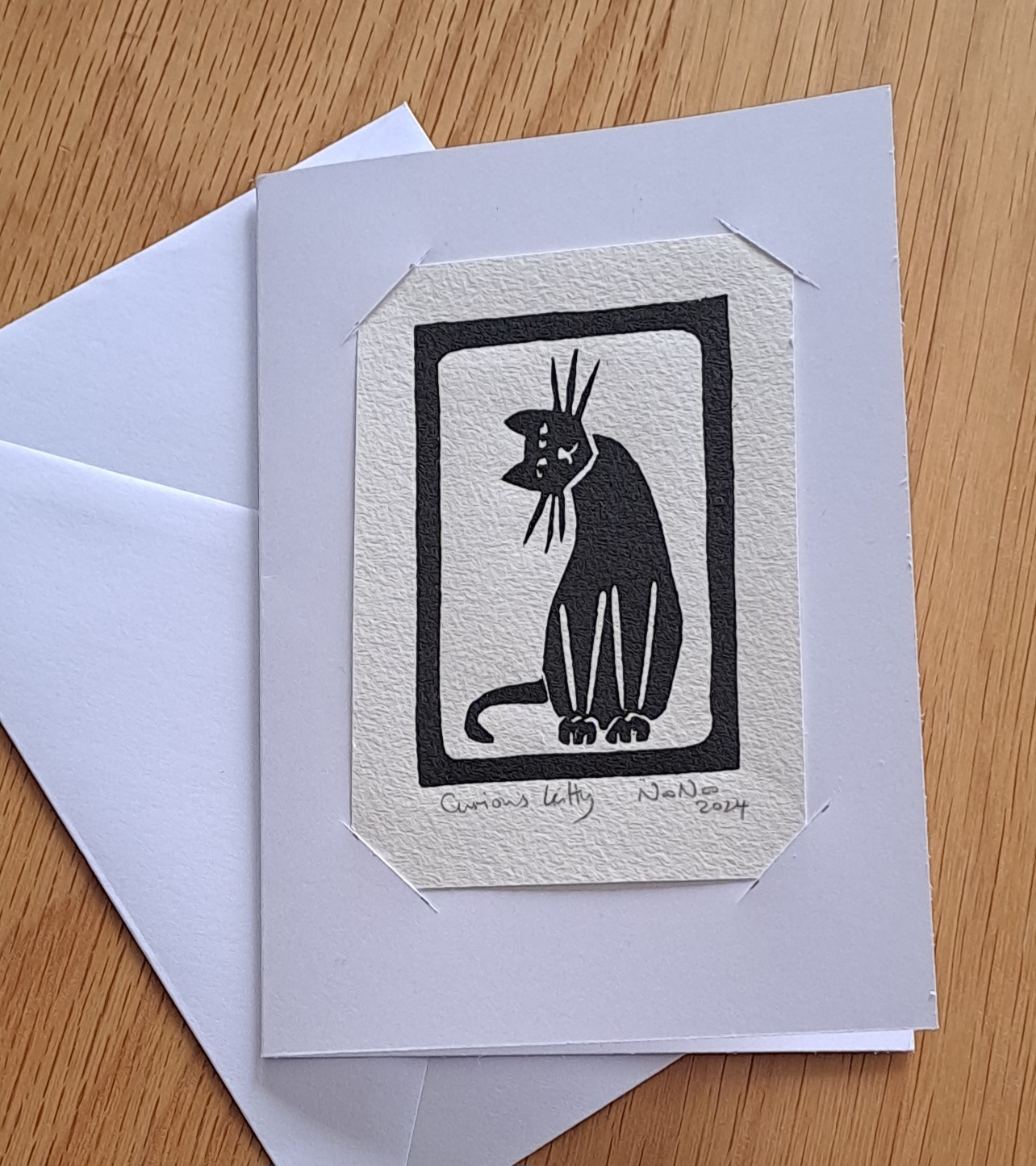 Curious Kitty, Blank greeting card, photo 4