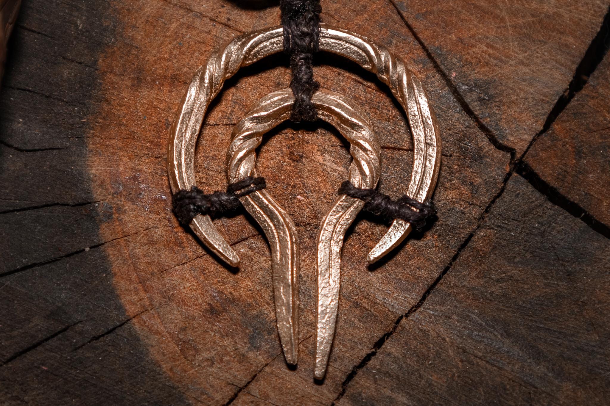 Bronze Witch Talisman “December”, Hand-forged, cast bronze artifact, photo 4