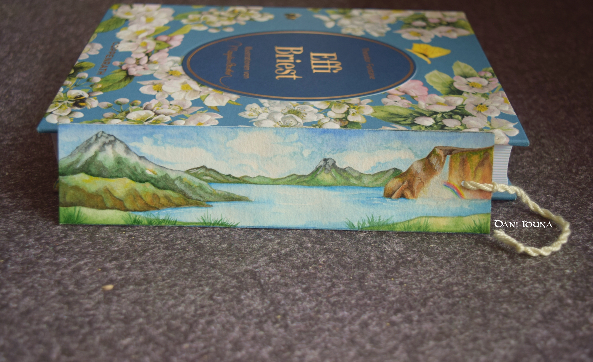 Summer Watercolor Bookmark | Hand-Painted Landscape (Mountains, Rainbow) | Gift for Book Lovers | Original Artwork, photo 5