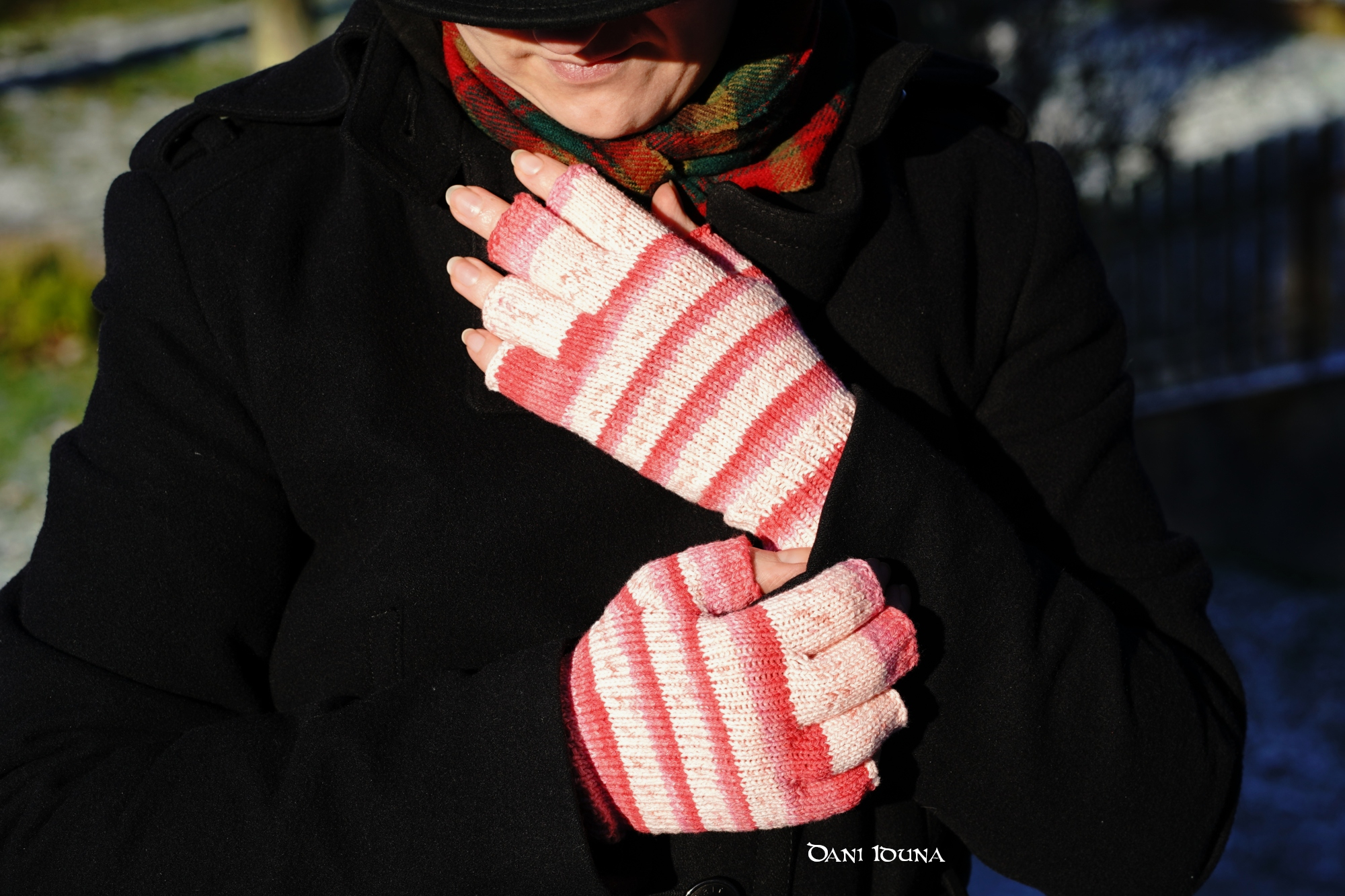 Knitted Leg Warmers Pink Pink, Half Finger Warmers Wool, Wrist Warmers Women's Handmade, Pink Hand Warmers Unique, photo 3