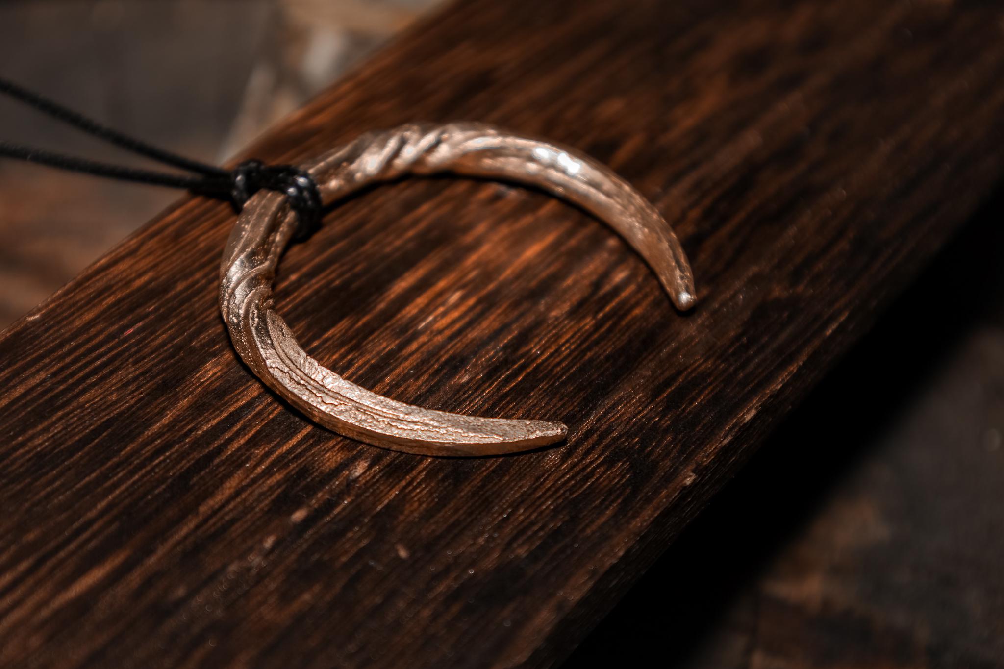 Moon Pendant Bronze Talisman, photo 6